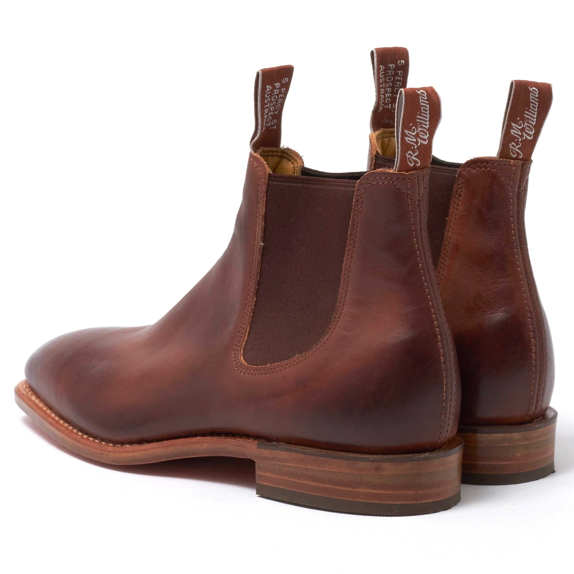 Leather Chinchilla Craftsman Boot - Bordeaux