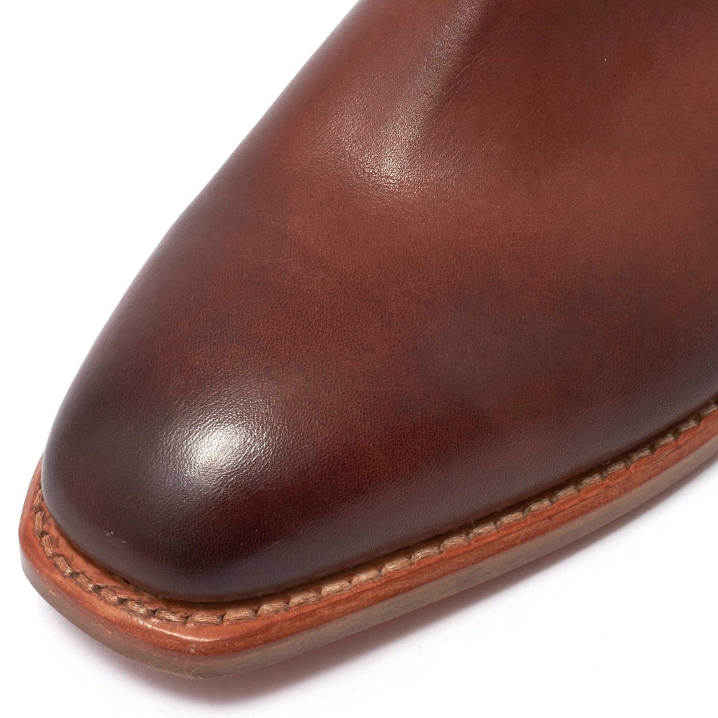 Leather Chinchilla Craftsman Boot - Bordeaux