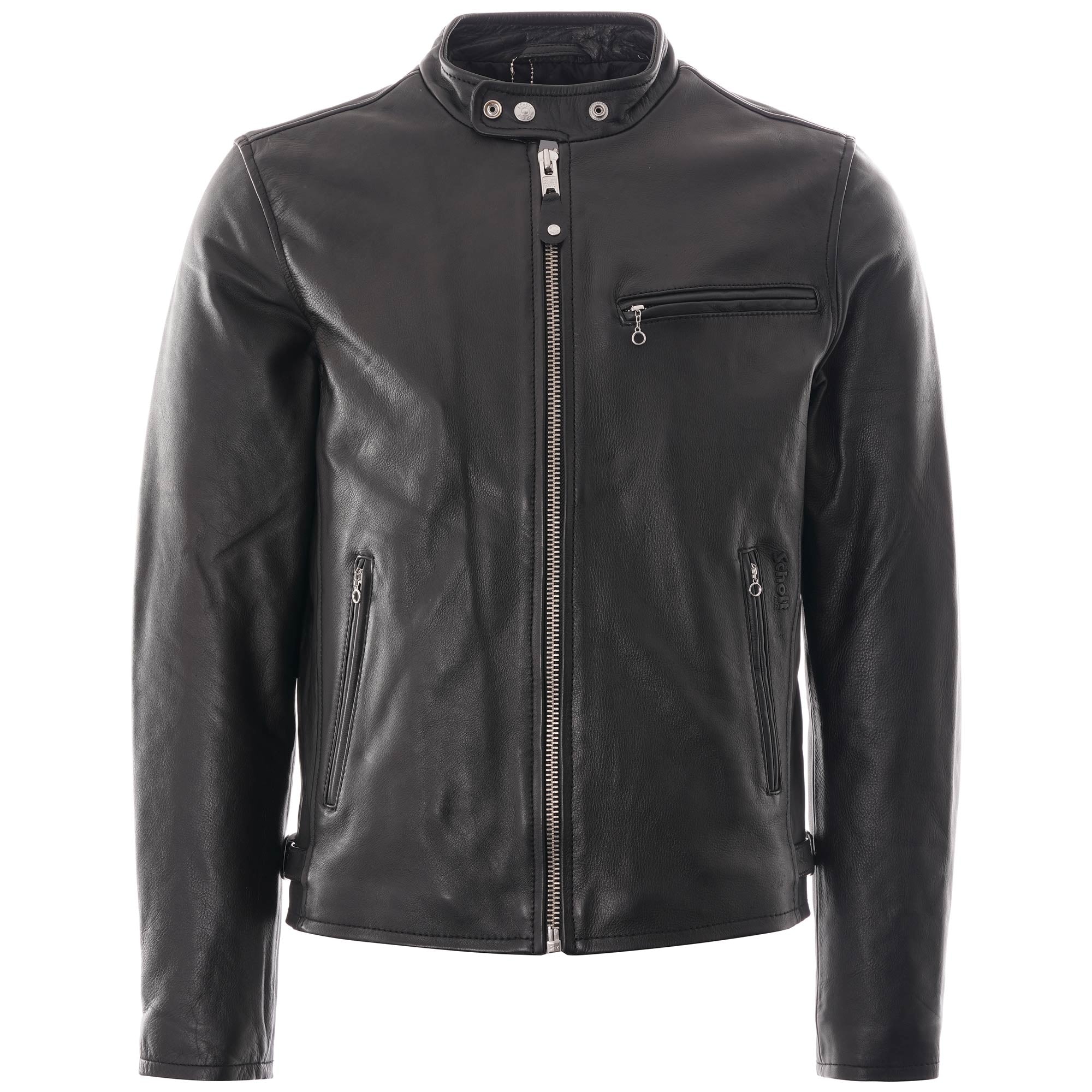 Schott NYC Classic Racer Leather Jacket - Black – Stuarts London