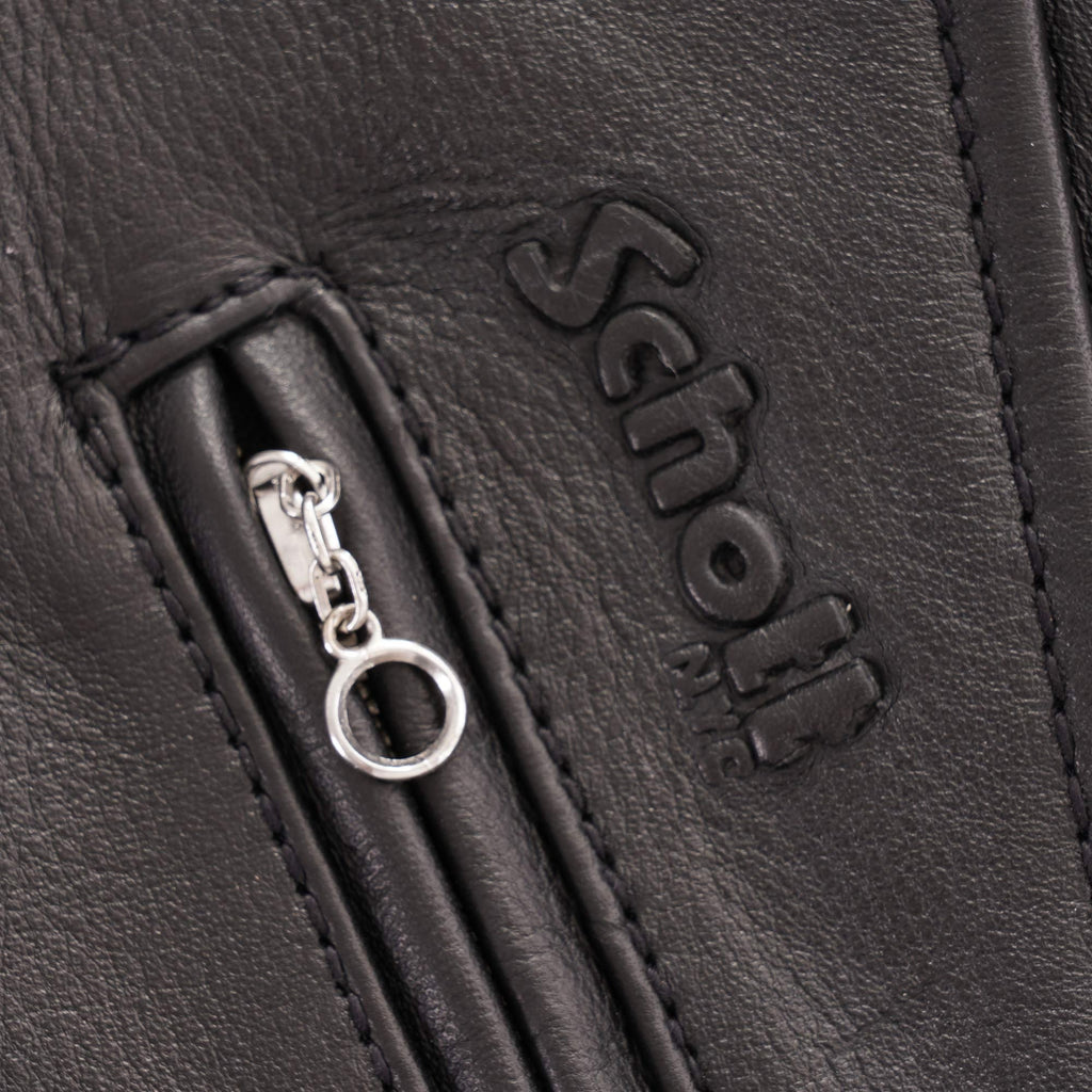 Schott NYC Classic Racer Leather Jacket - Black