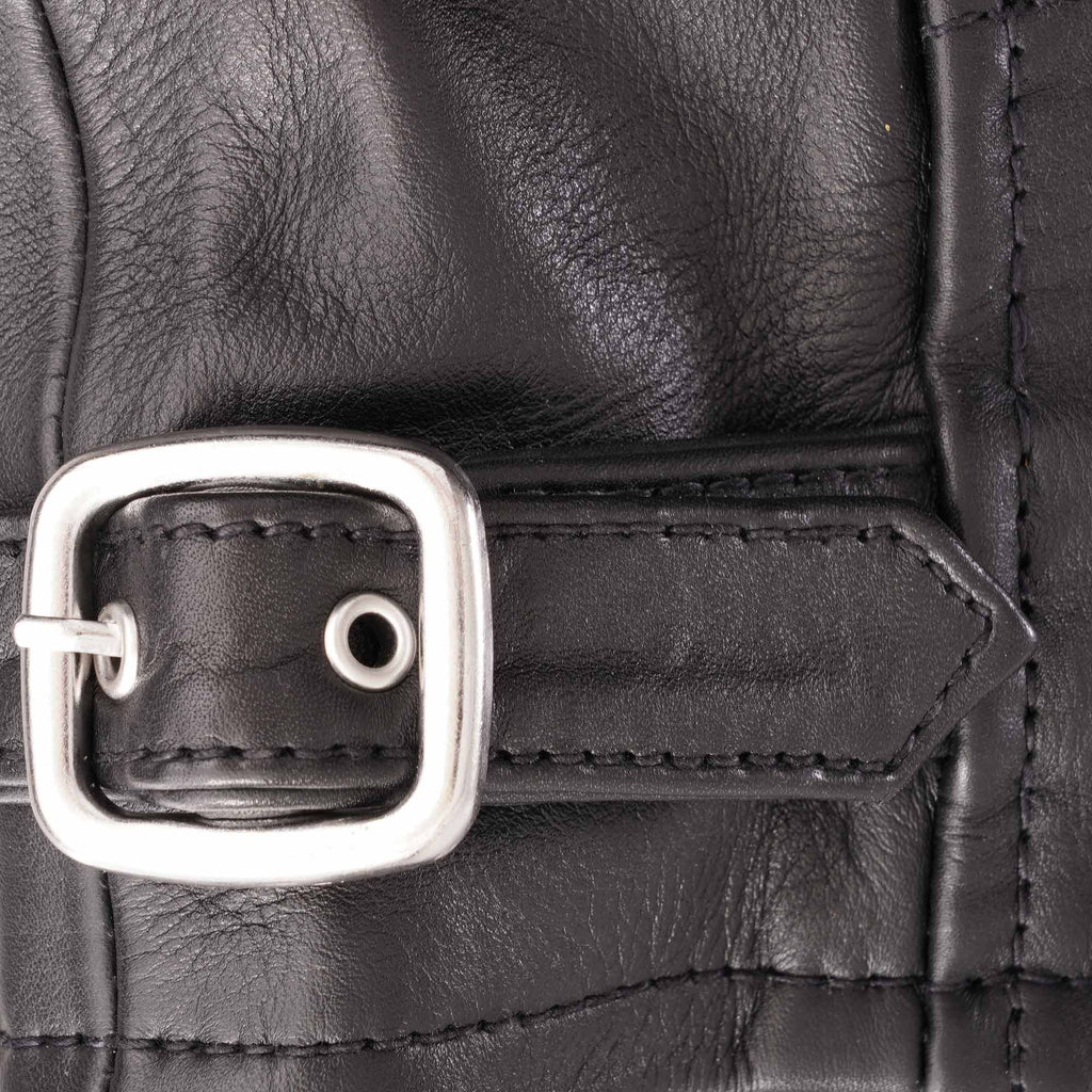 Schott NYC Classic Racer Leather Jacket - Black