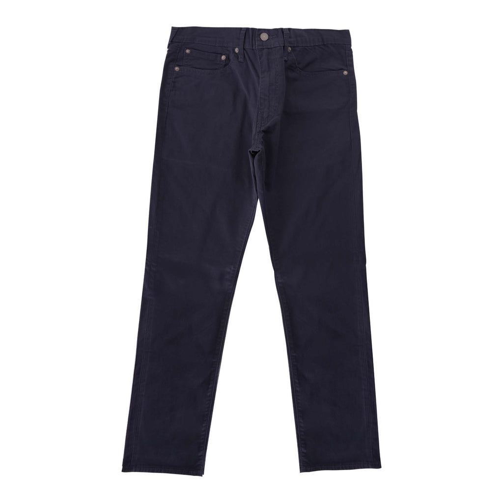 Front view of navy Levi's 511 slim fit corduroy trousers.