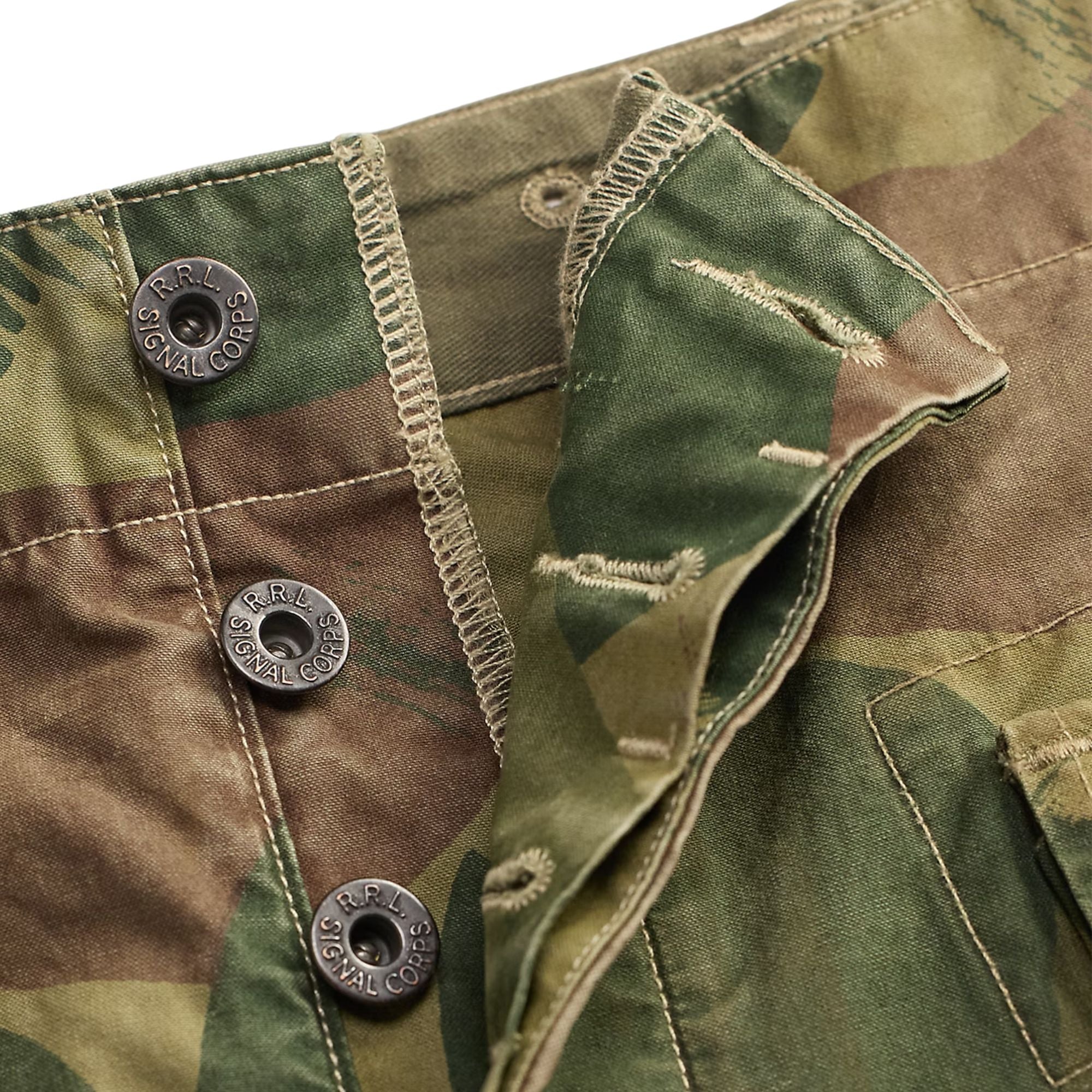 RRL by Ralph Lauren Camo Poplin Cargo Field Trouser - Camo