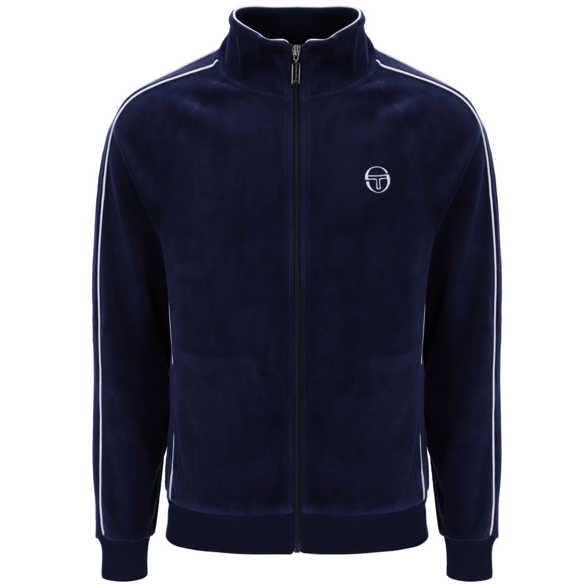 Tasso Velour Track Top - Maritime Blue