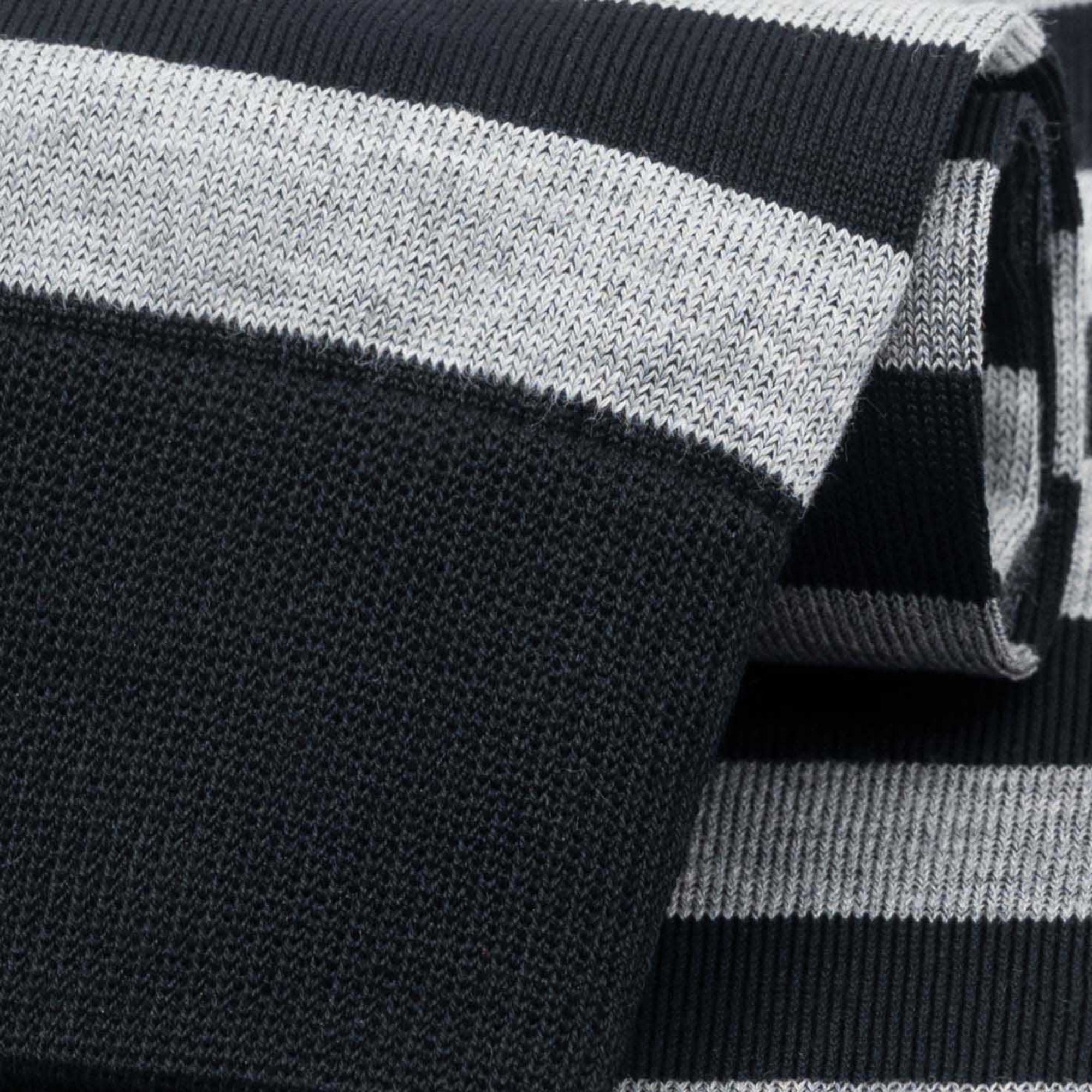 Stuarts London Brian Oak Block Stripe Socks - Black