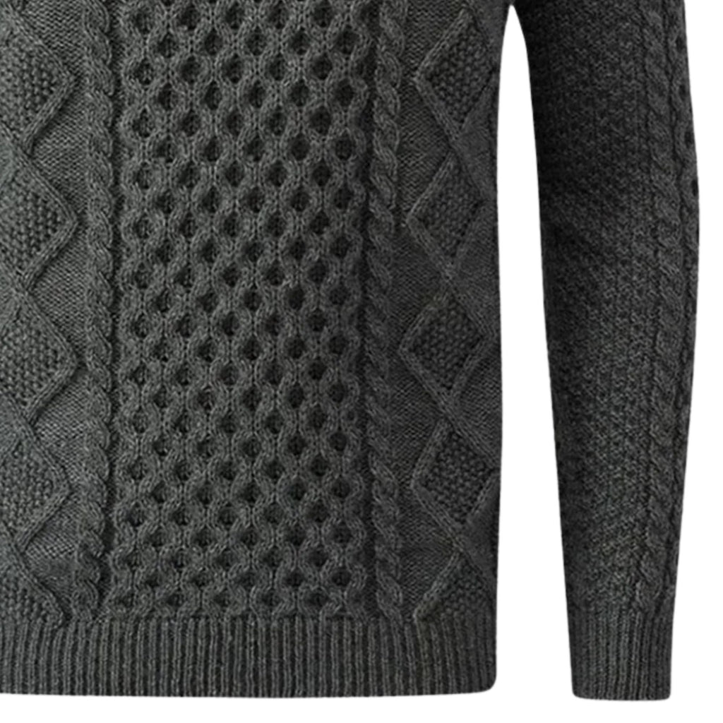 Gloverall Aran Jumper - Grey