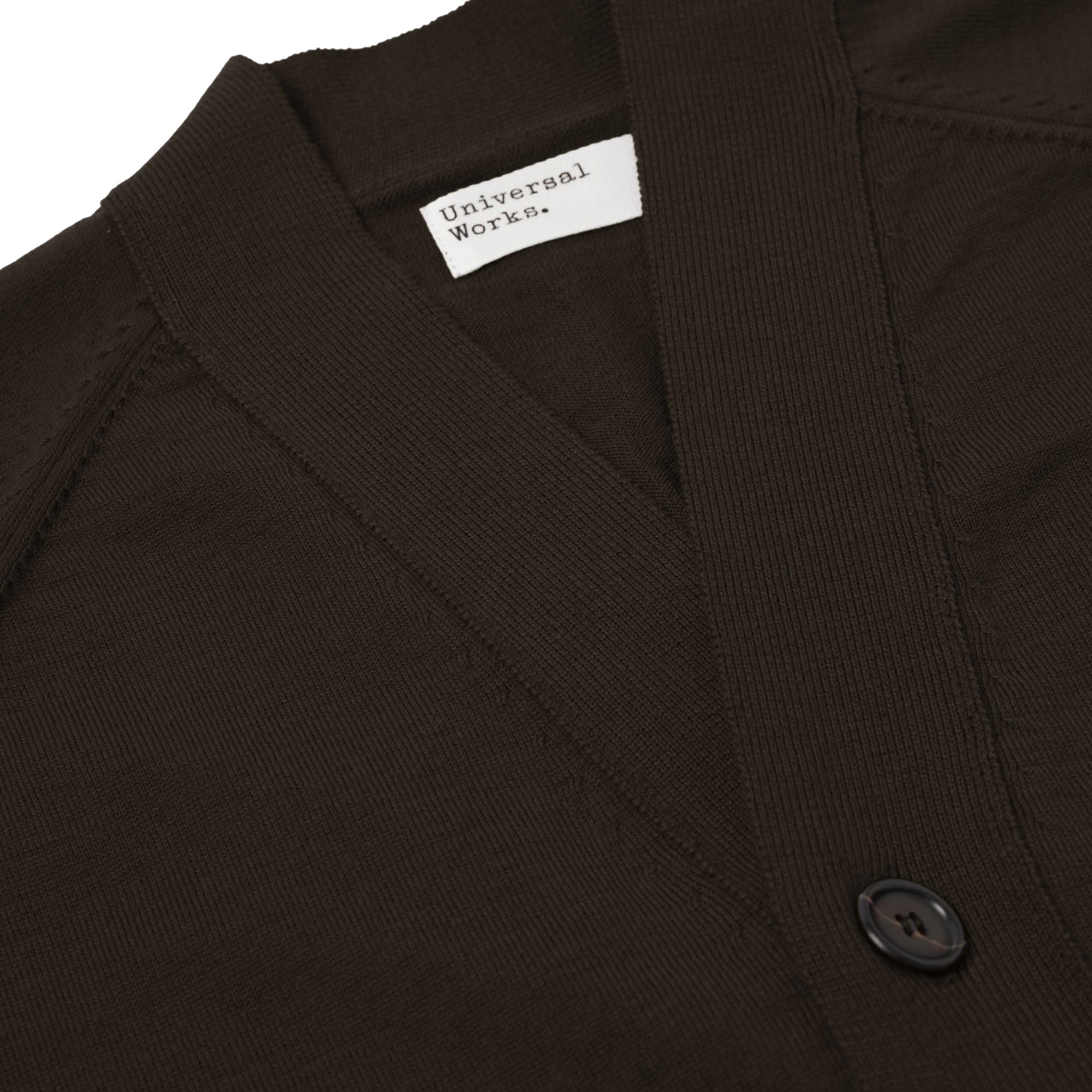 Universal Works Loose Cardigan II Merino - Espresso