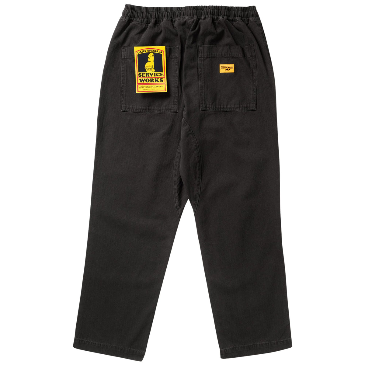 Service Works Pigment Herringbone Chef Pants - Black