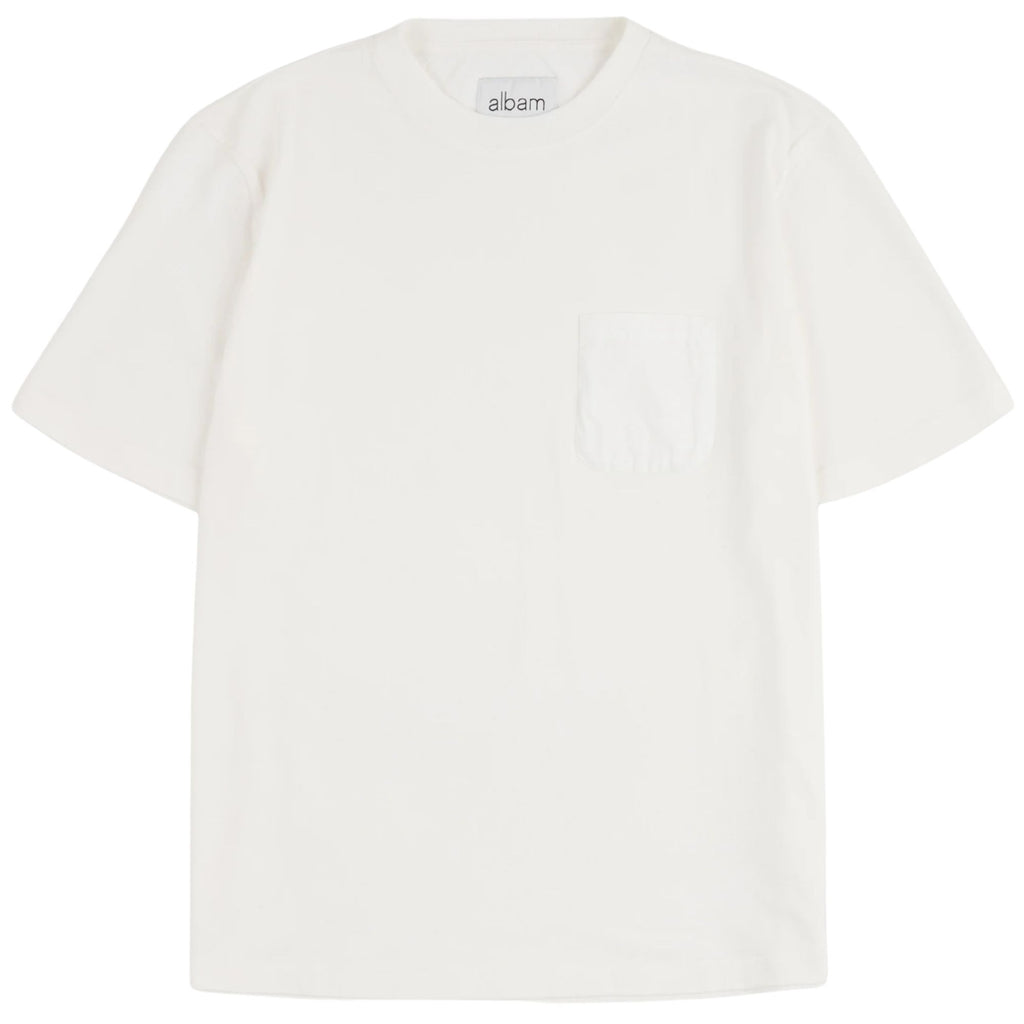 Albam Woven Pocket T-Shirt - White
