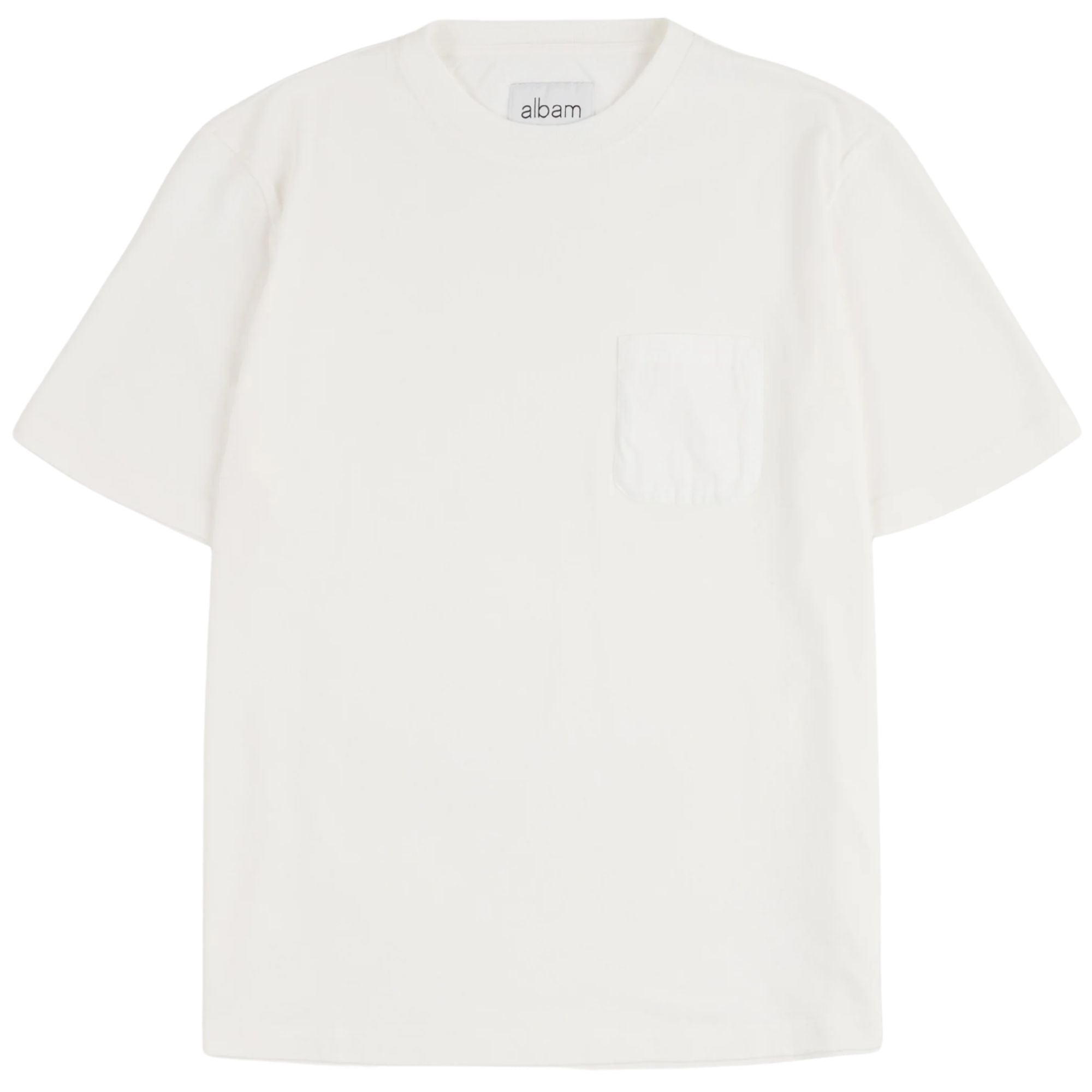 Albam Woven Pocket T-Shirt - White