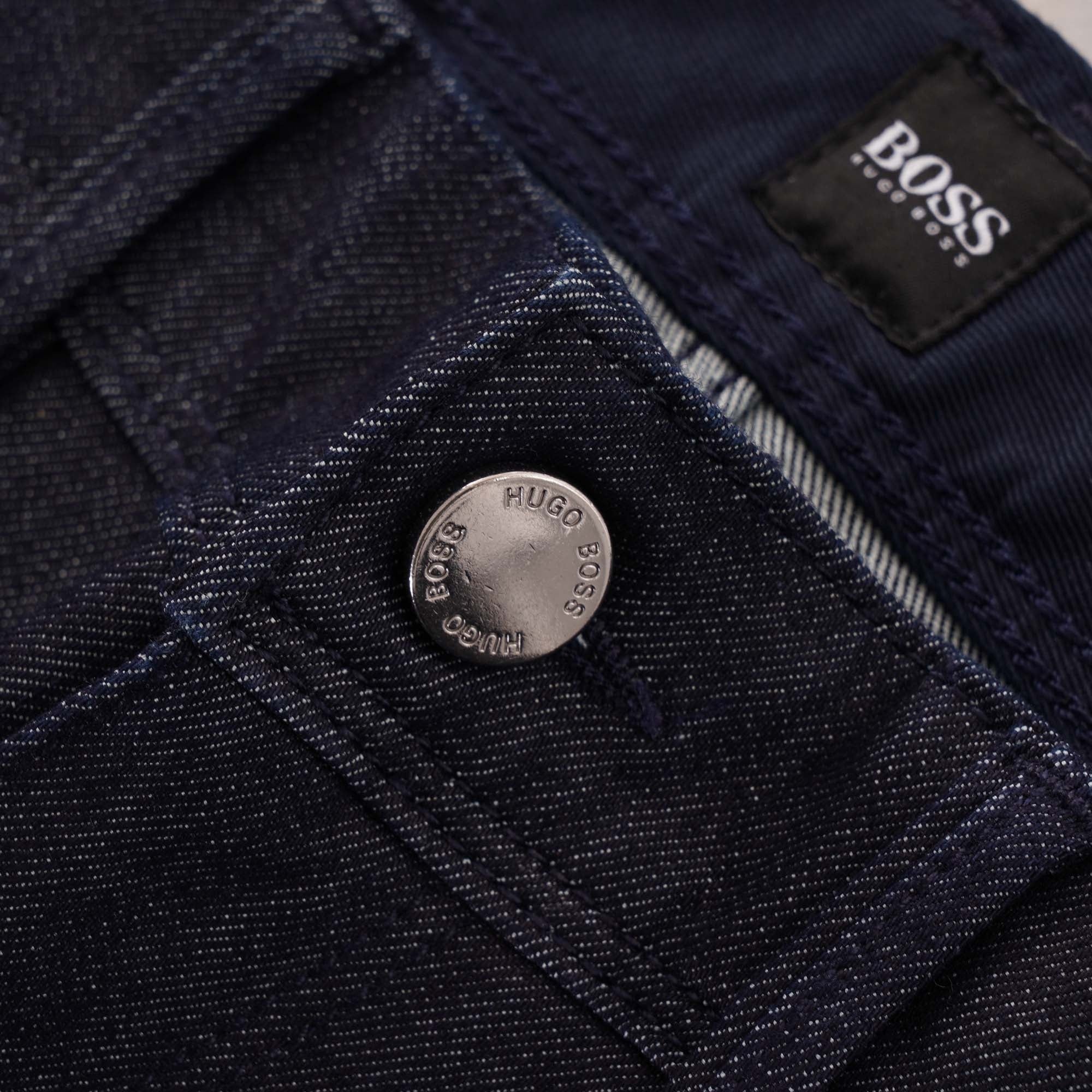 Boss Slim fit Italian Stretch Denim Jeans - Navy