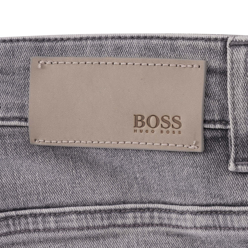 Boss Slim-Fit Cashmere-Touch Jeans - Medium Grey