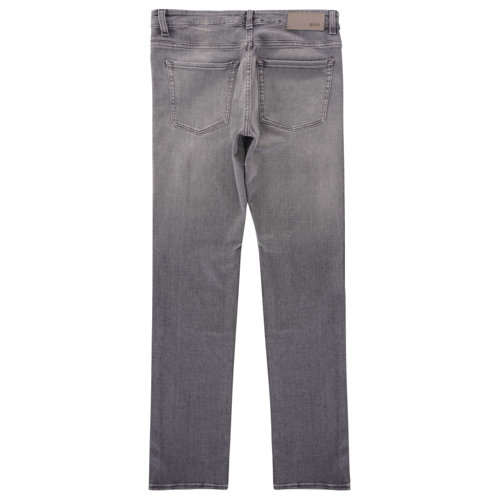 Boss Slim-Fit Cashmere-Touch Jeans - Medium Grey