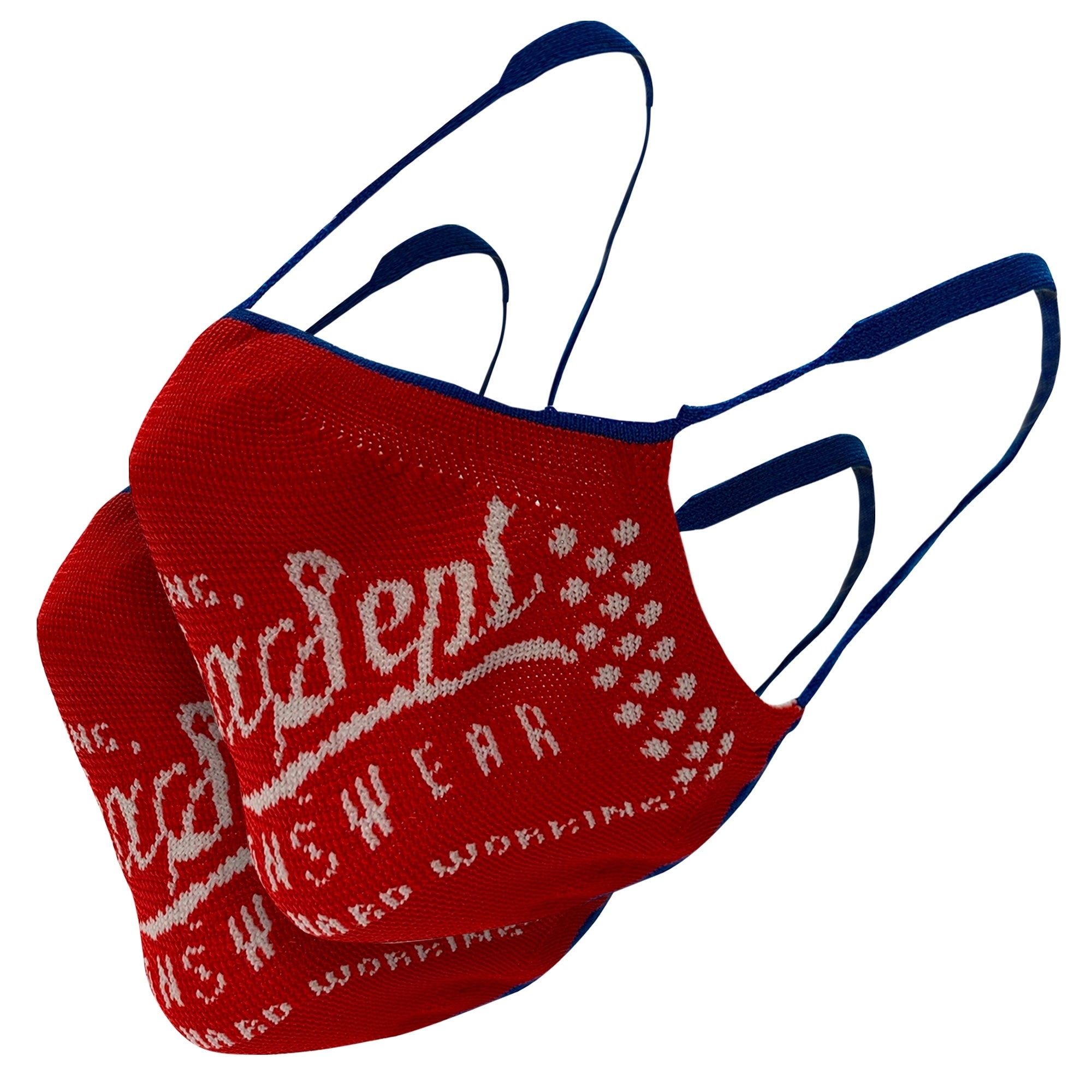 C17 Jeans Anti-Microbial Face Masks x 2 - Red