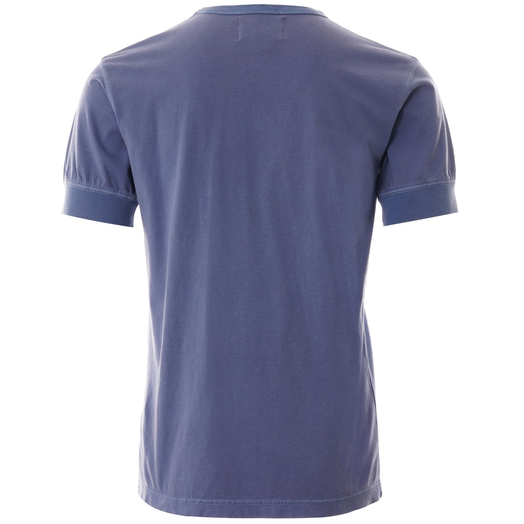 Warm Up Military Crewneck Tee - Washed Blue