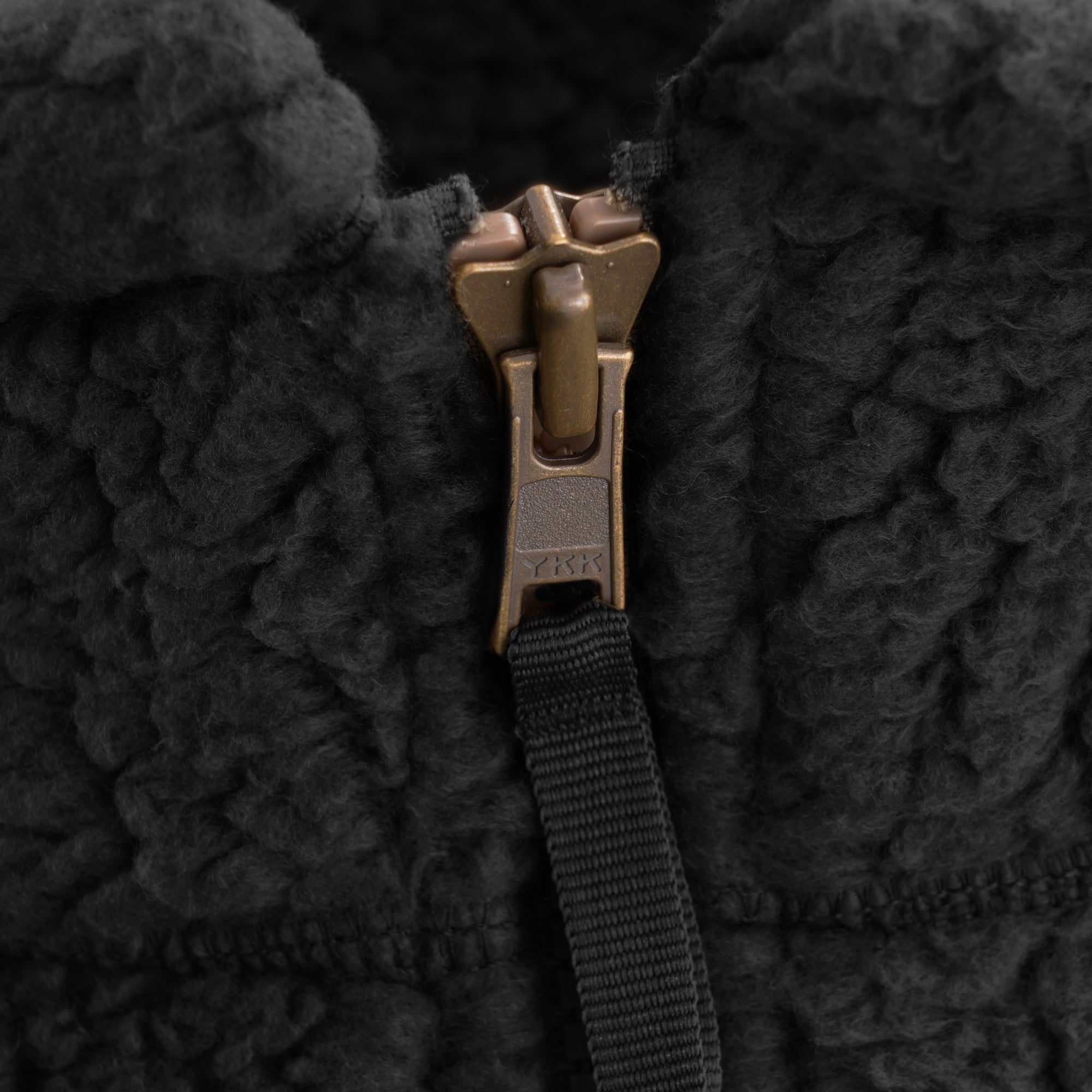 Womens Sherpa Fleece Jacket - Black