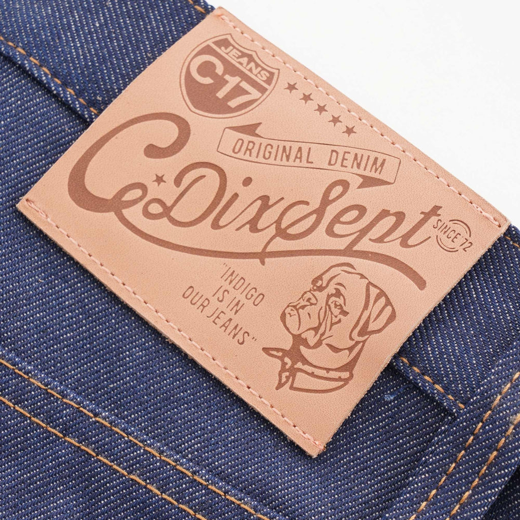 C17 Jeans Cone Mills Denim Regular Tapered Americano Unwashed Raw