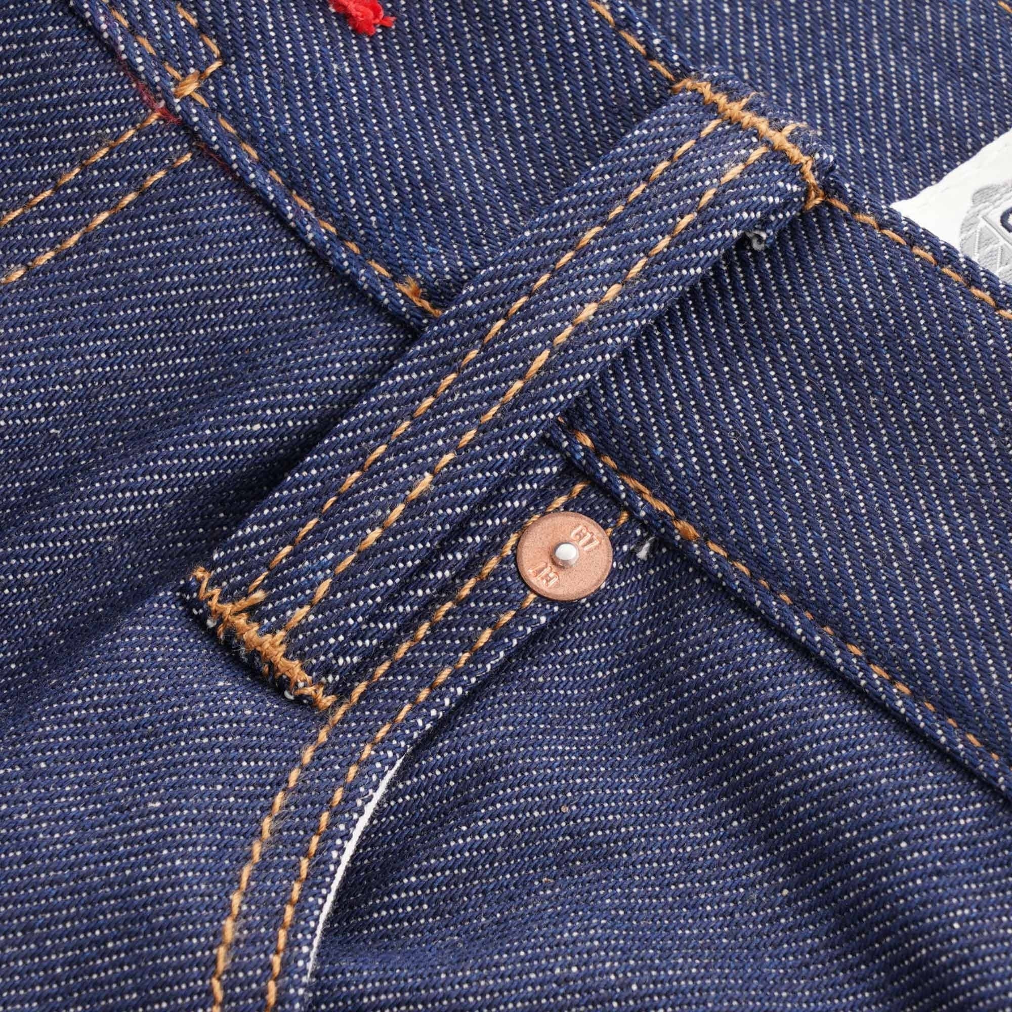 C17 Jeans Cone Mills Denim Regular Tapered Americano Unwashed Raw