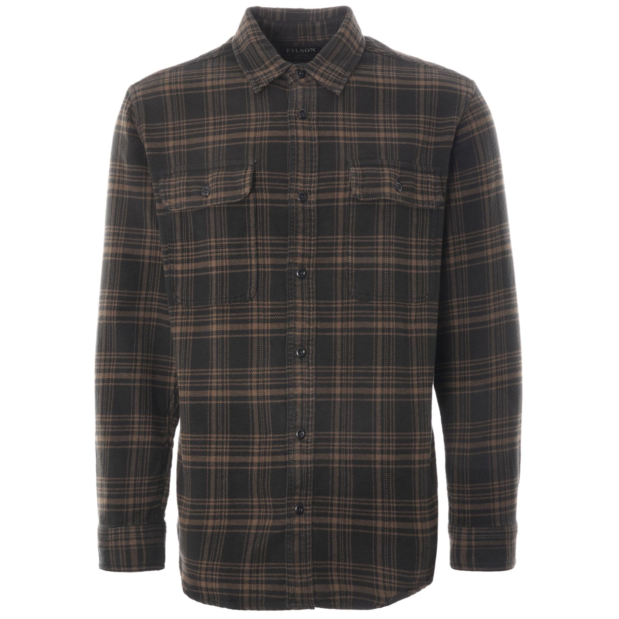 Vintage Work Flannel - Black/Olive