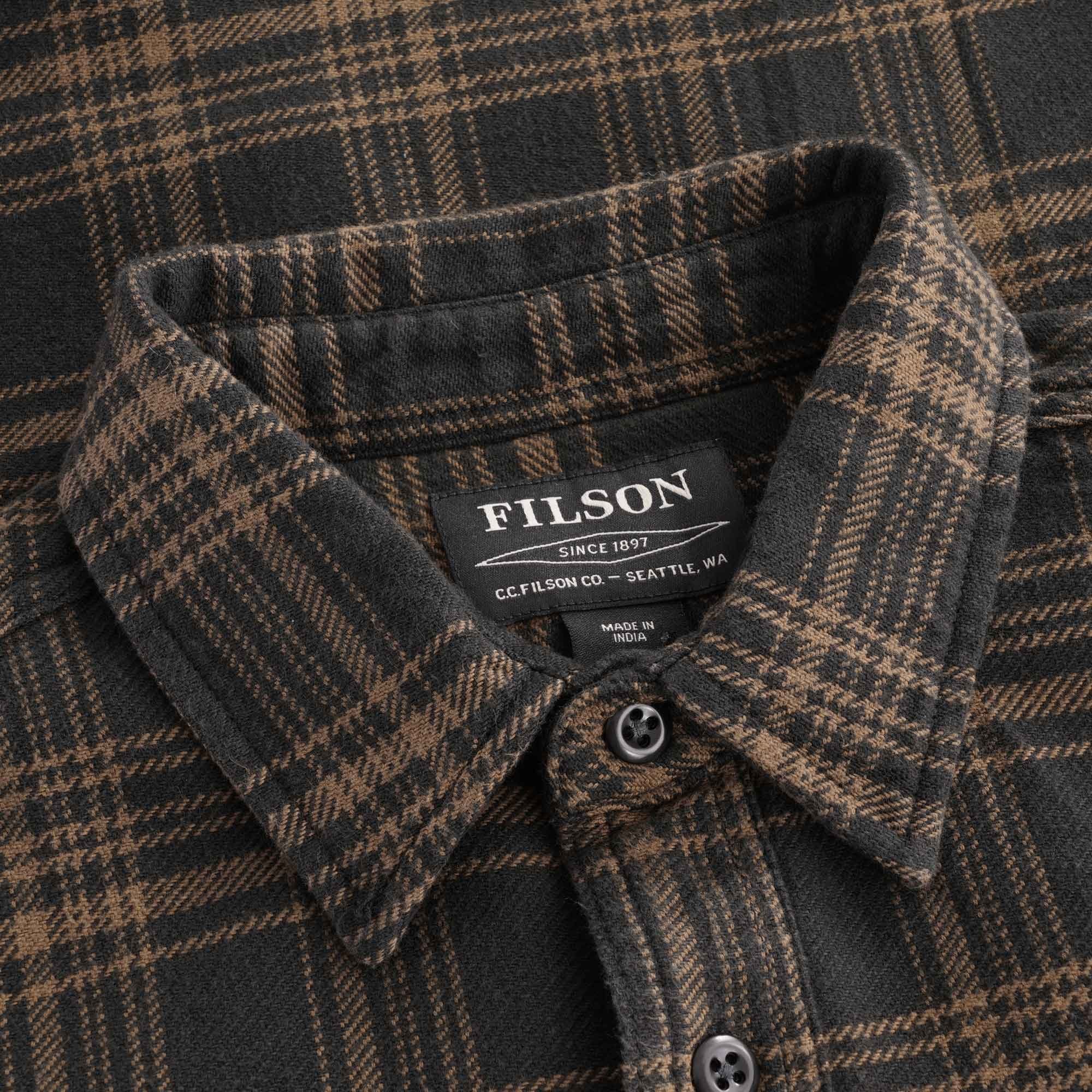 Vintage Work Flannel - Black/Olive