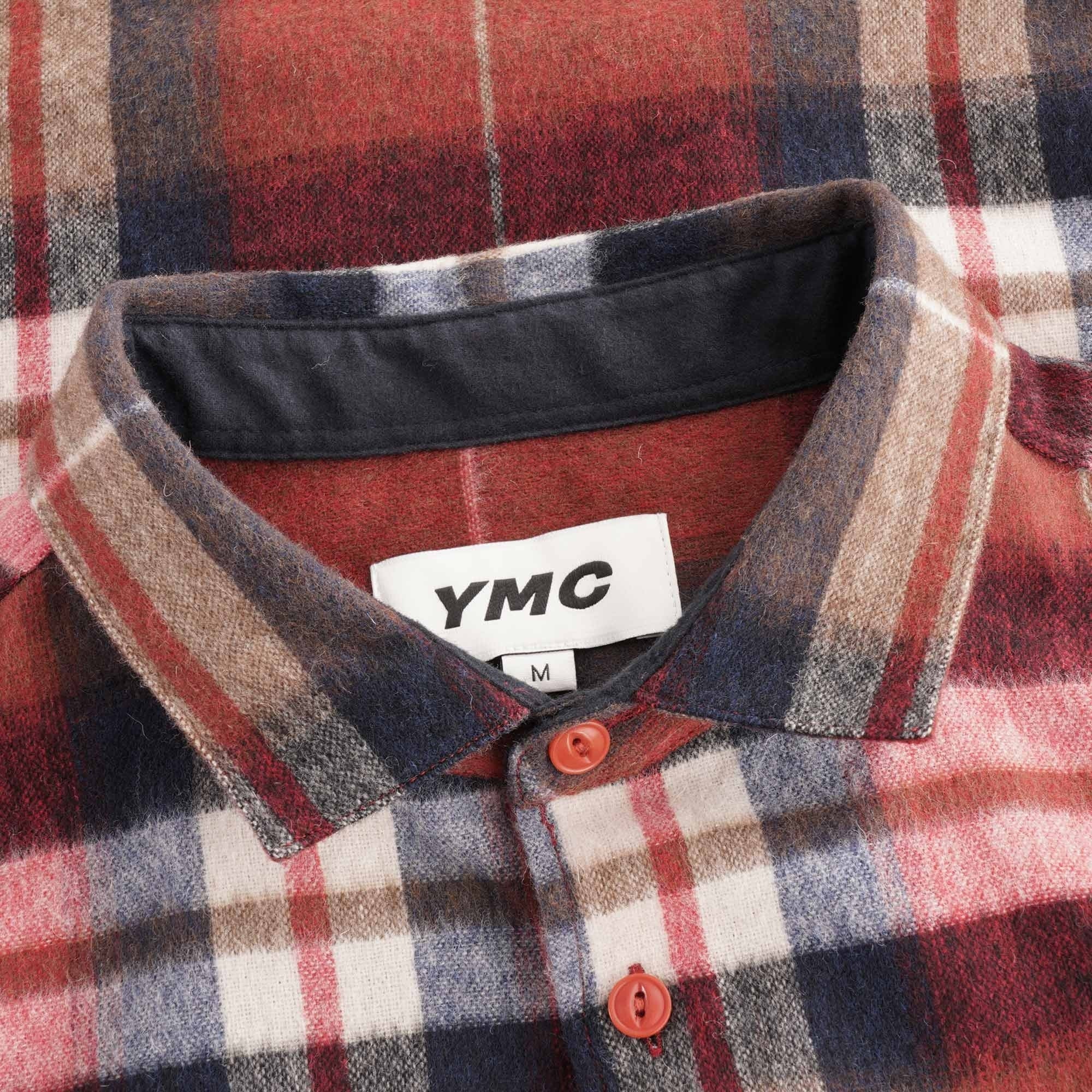 Curtis Wool Check Shirt - Red
