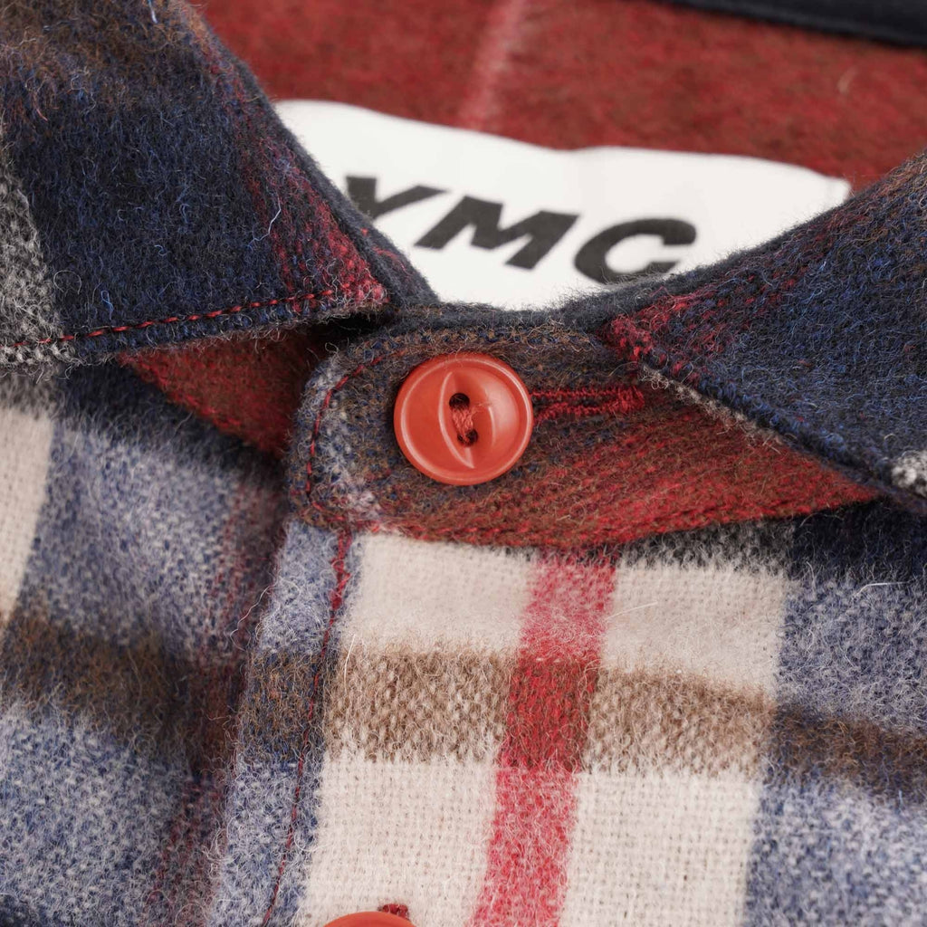 Curtis Wool Check Shirt - Red