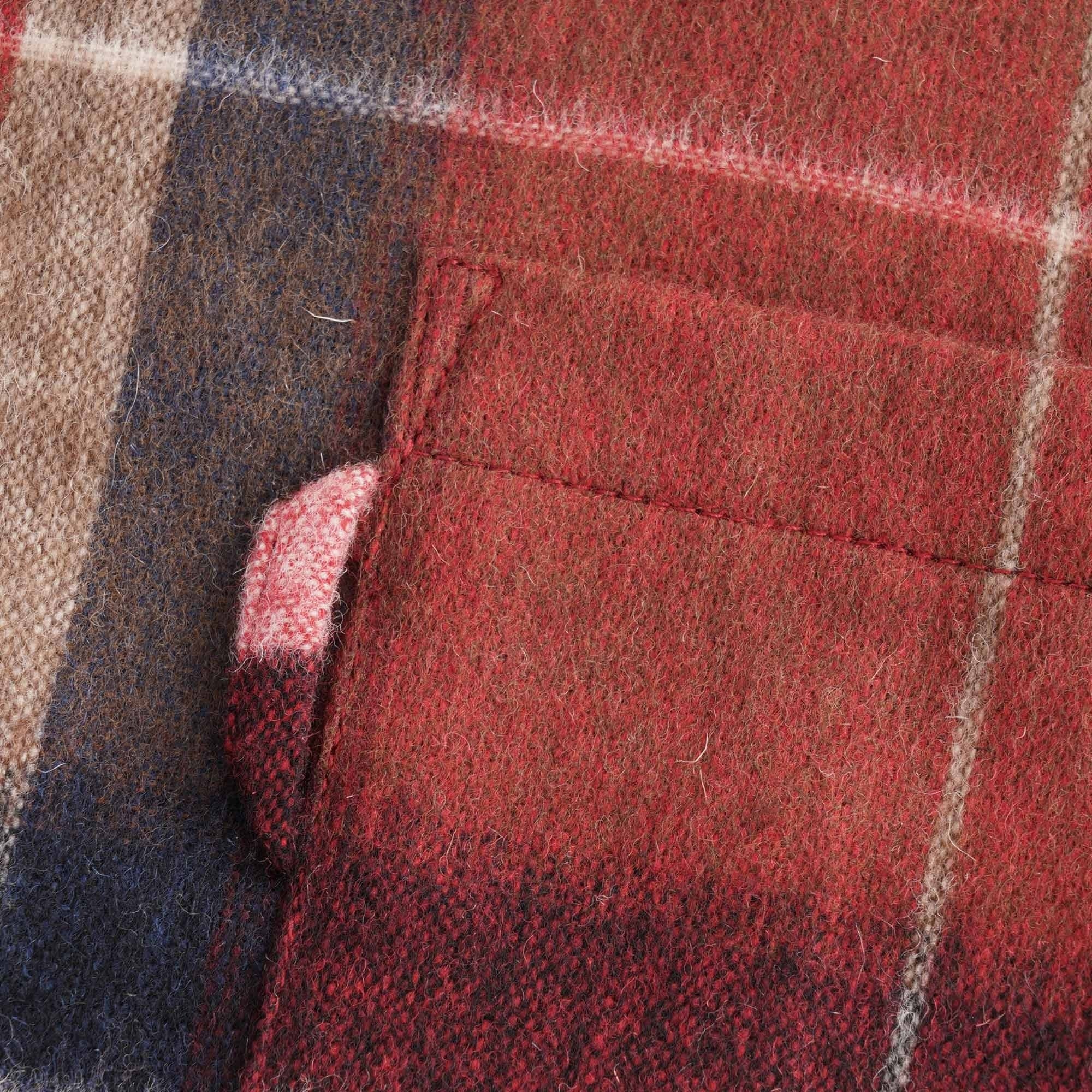 Curtis Wool Check Shirt - Red