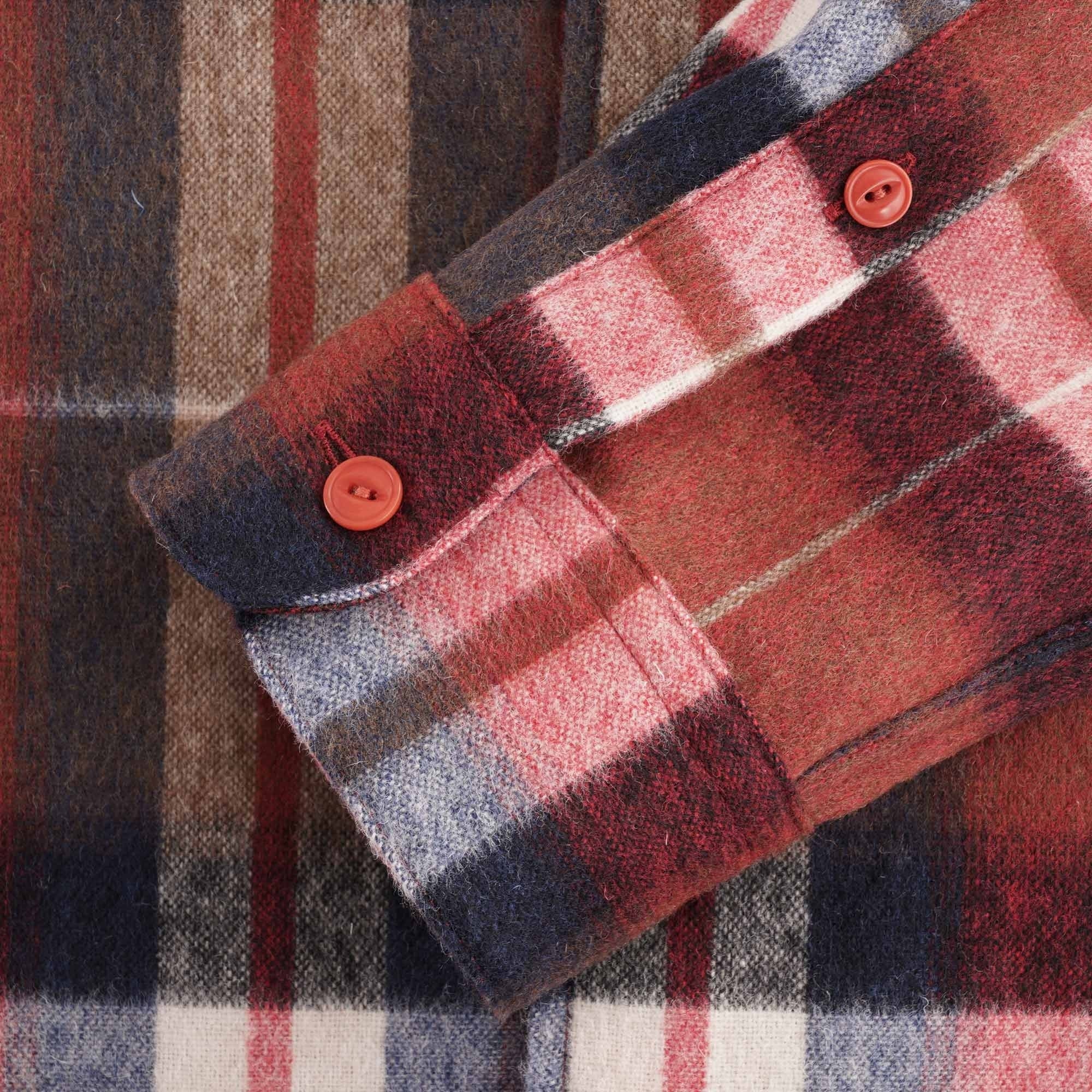 Curtis Wool Check Shirt - Red