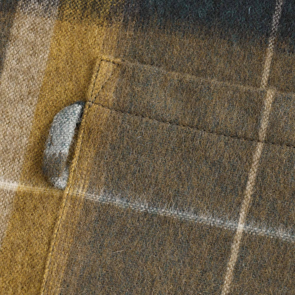 Curtis Wool Check Shirt - Olive