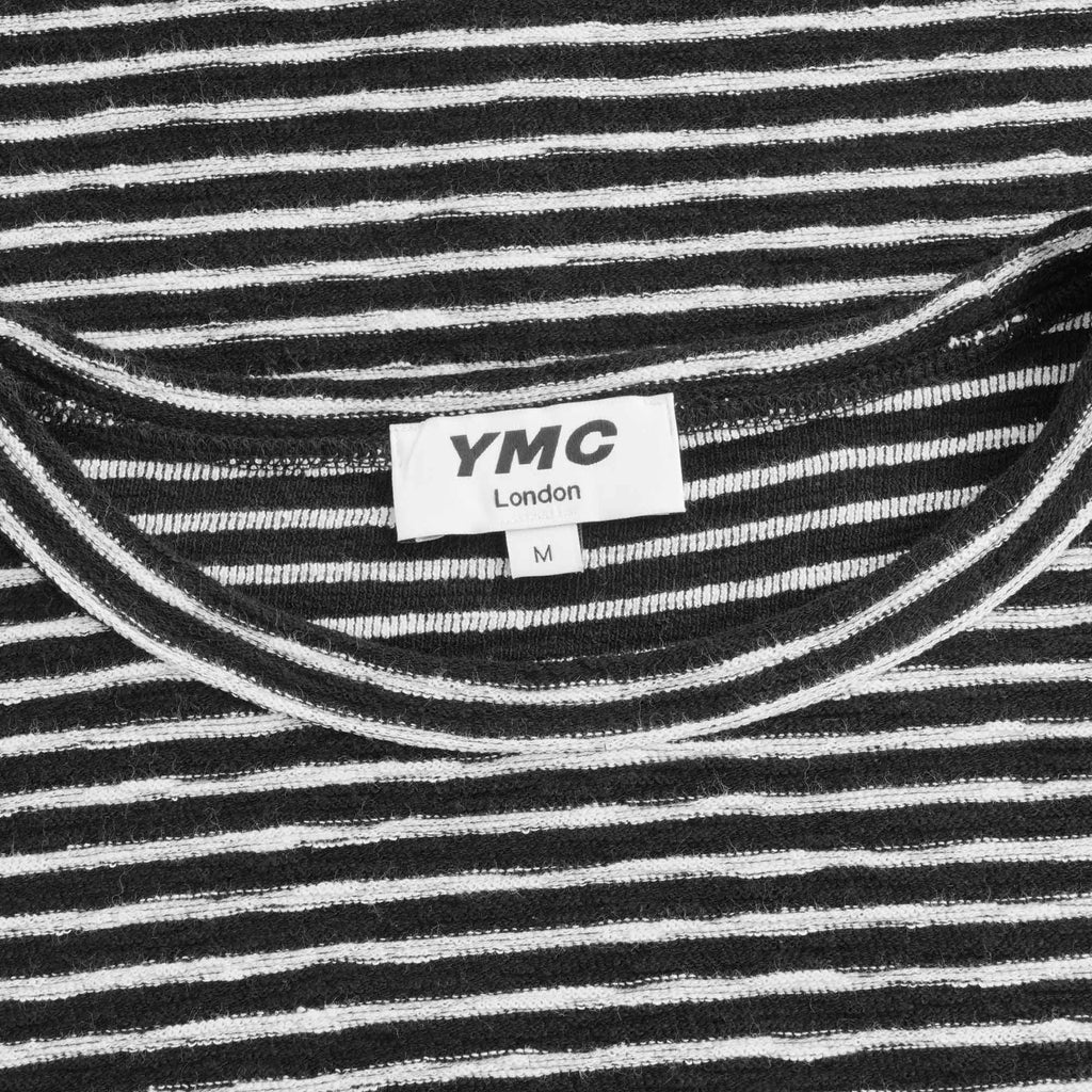 X Cotton Jersey Stripe Sweatshirt - Black/Ecru