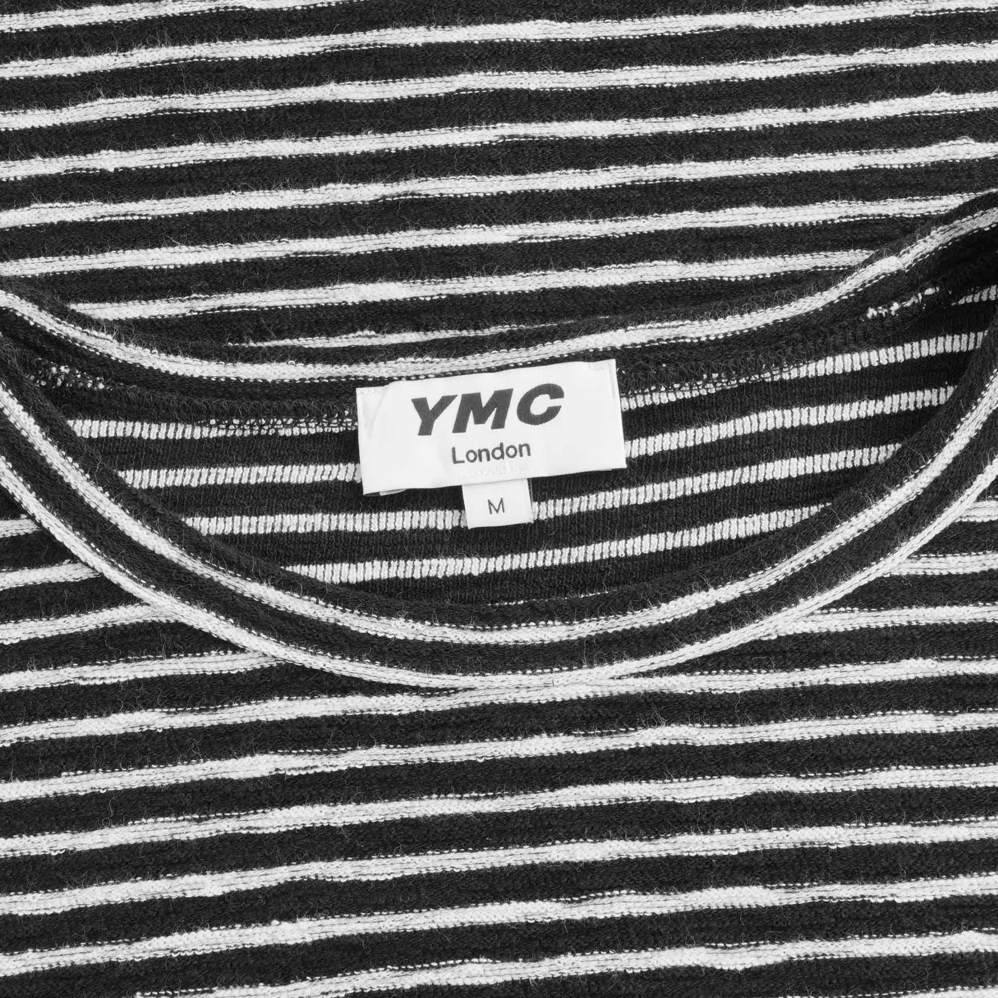 X Cotton Jersey Stripe Sweatshirt - Black/Ecru