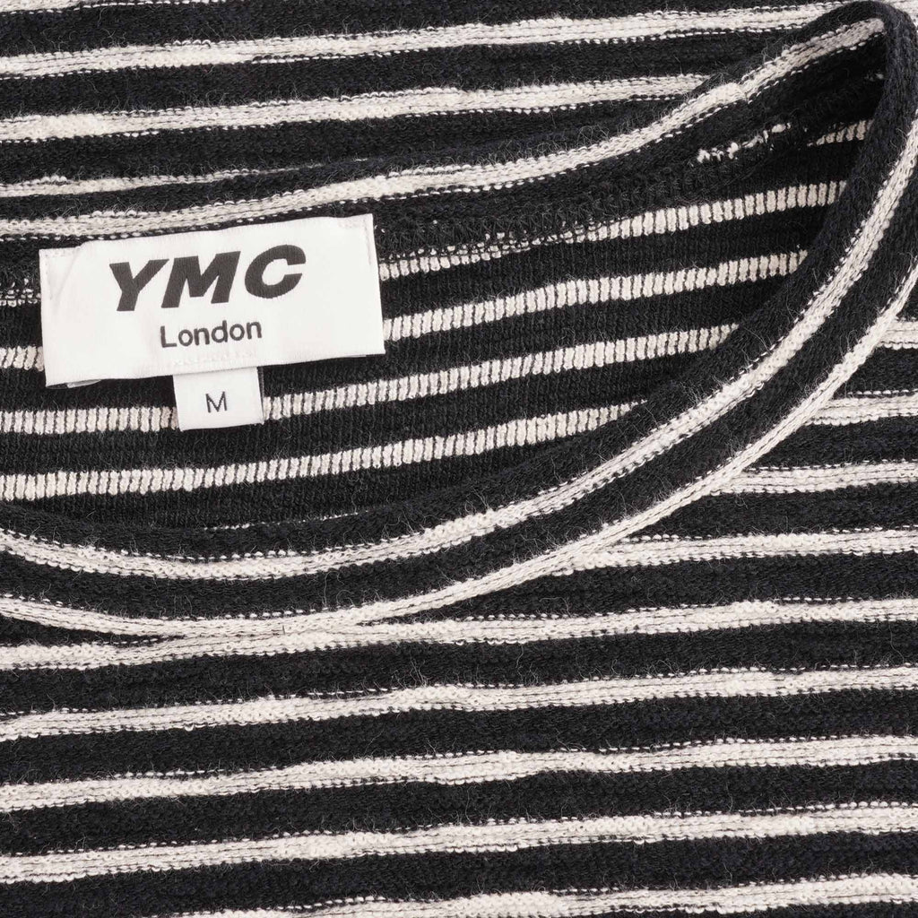 X Cotton Jersey Stripe Sweatshirt - Black/Ecru