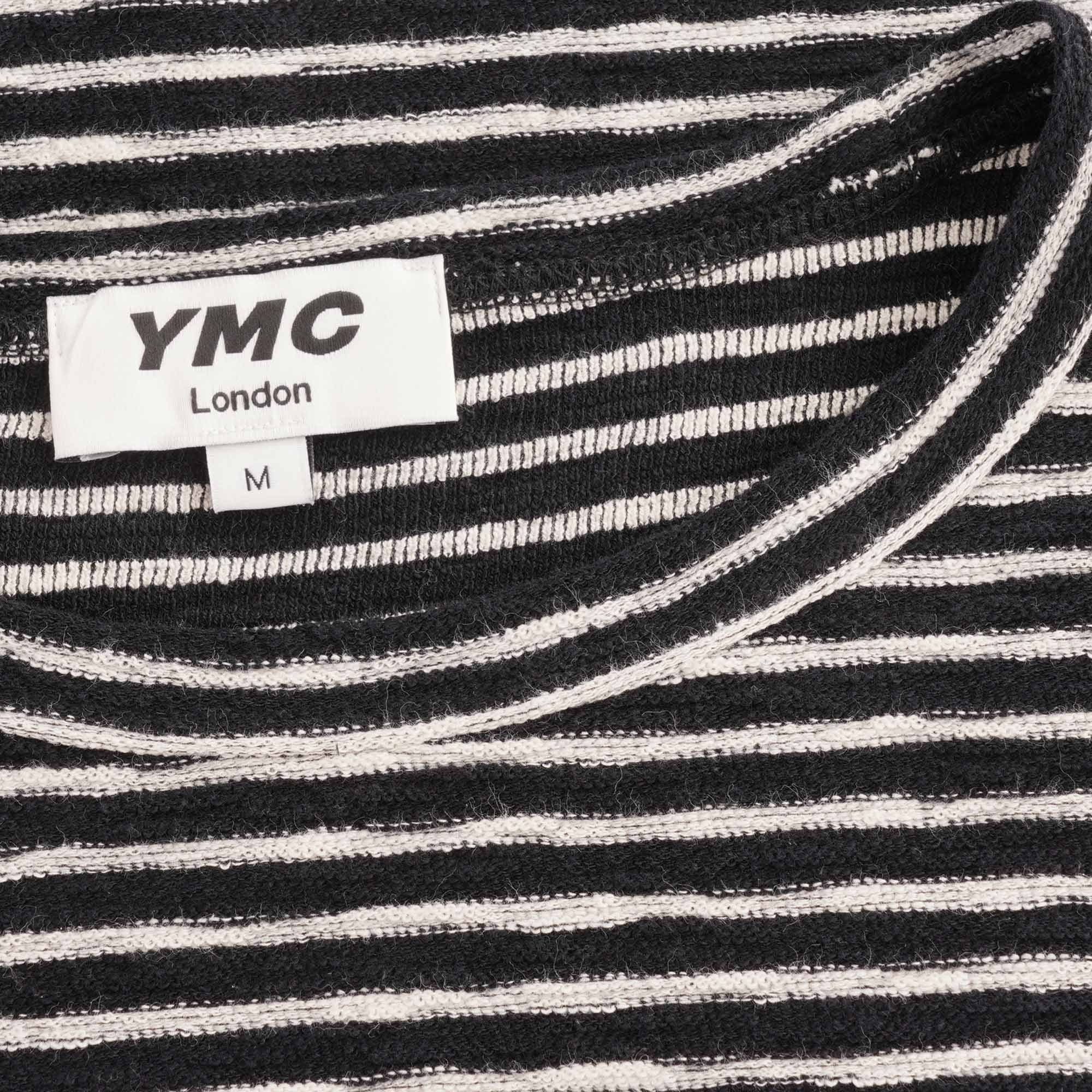 X Cotton Jersey Stripe Sweatshirt - Black/Ecru