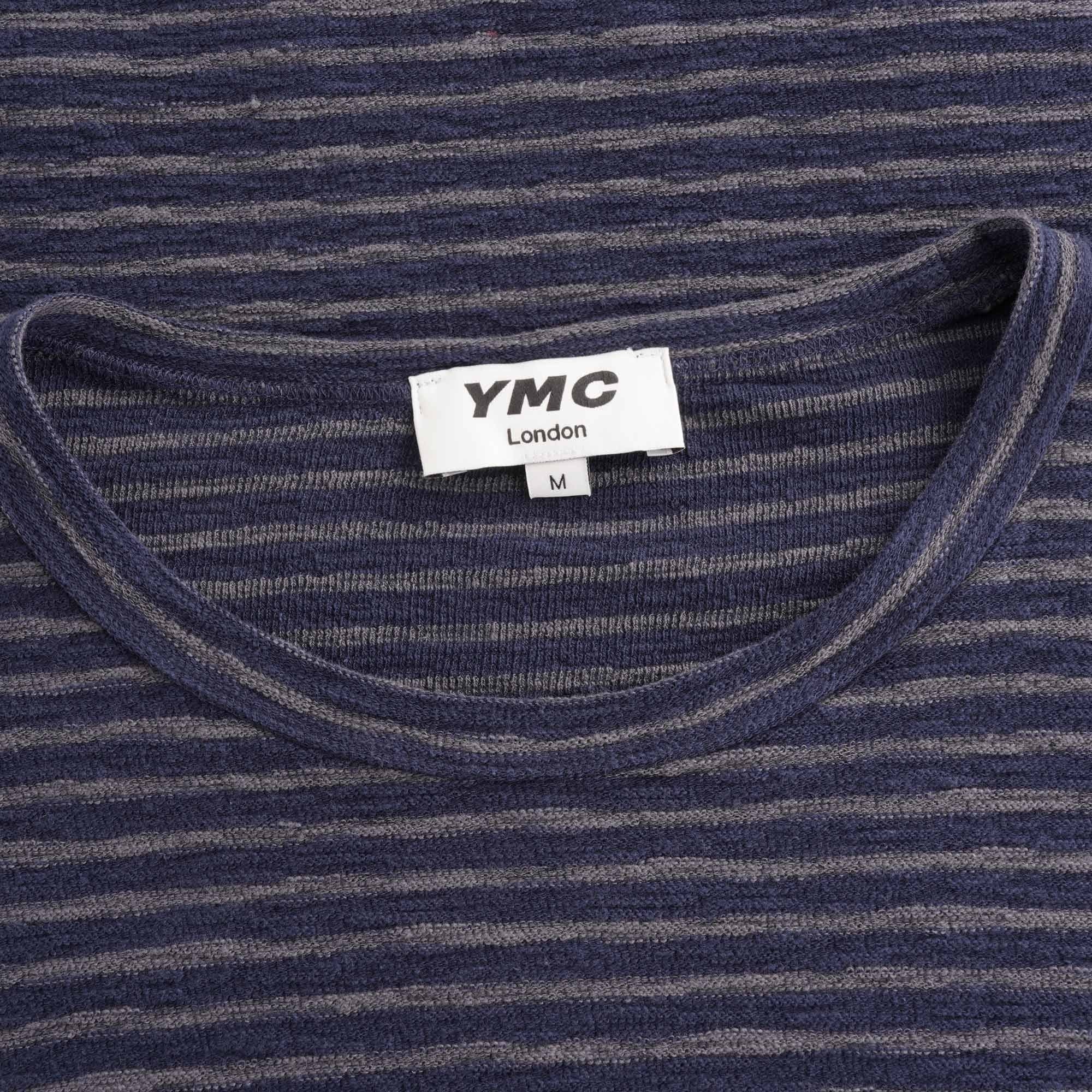 X Cotton Jersey Stripe Sweatshirt - Navy/Grey