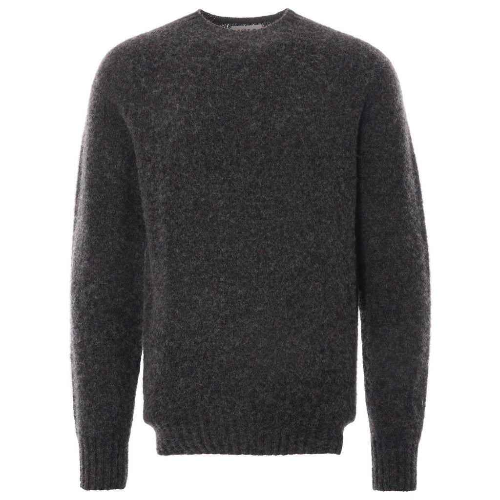 Suedehead Lambswool Jumper - Charcoal
