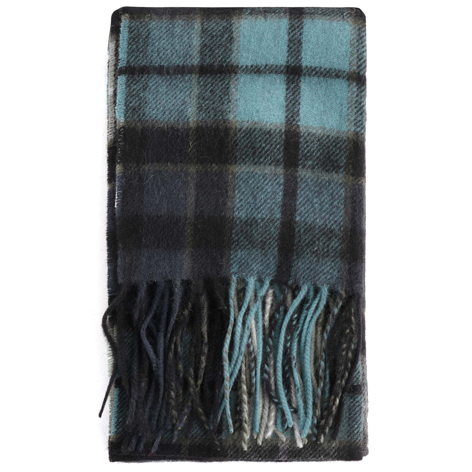 Barbour New Check Tartan Scarf - Black