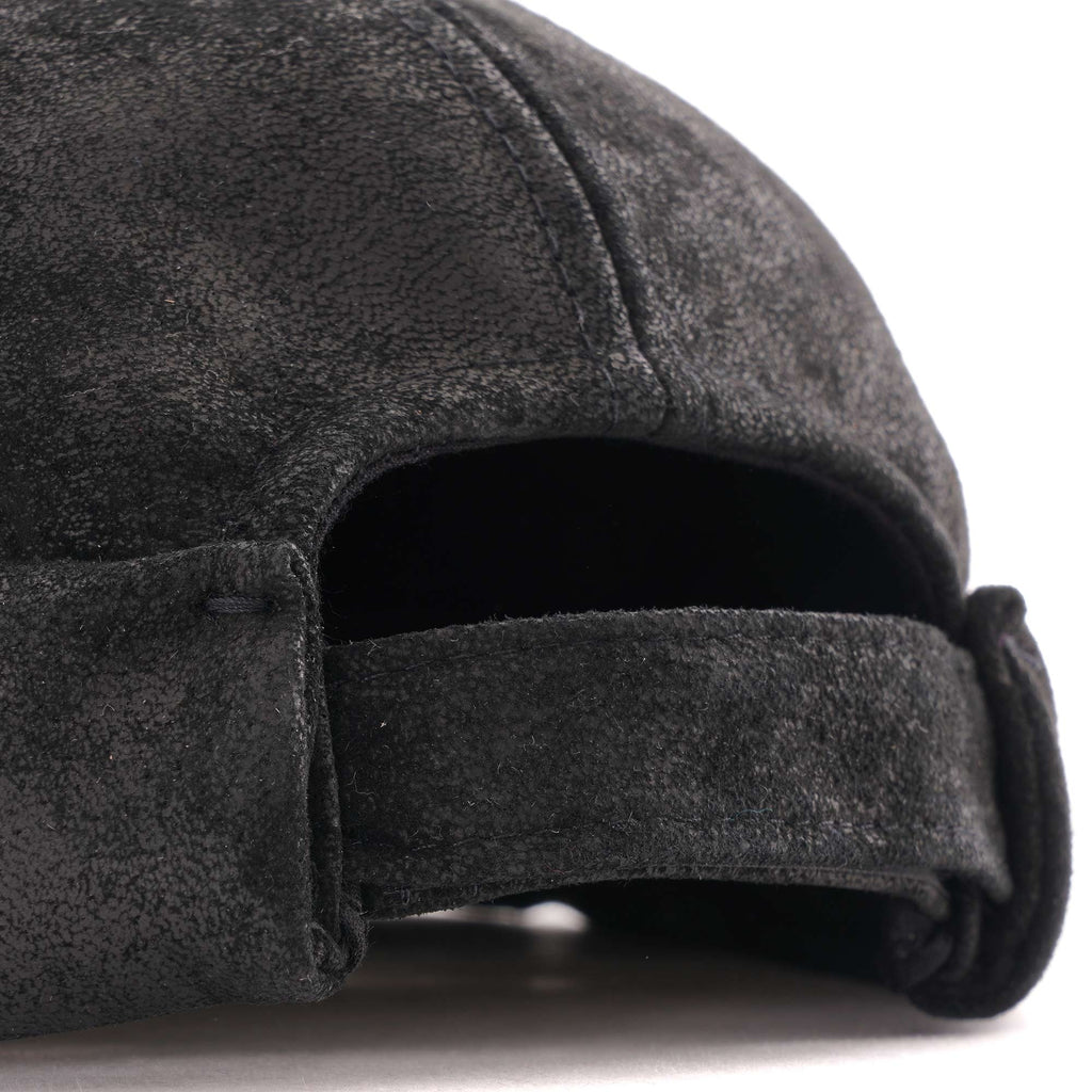 Leather Docker Hat - Black