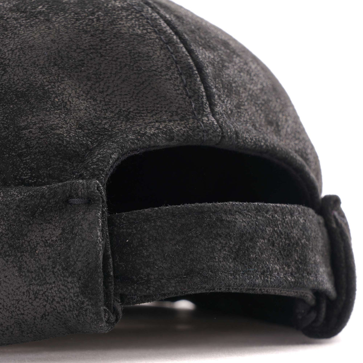 Leather Docker Hat - Black