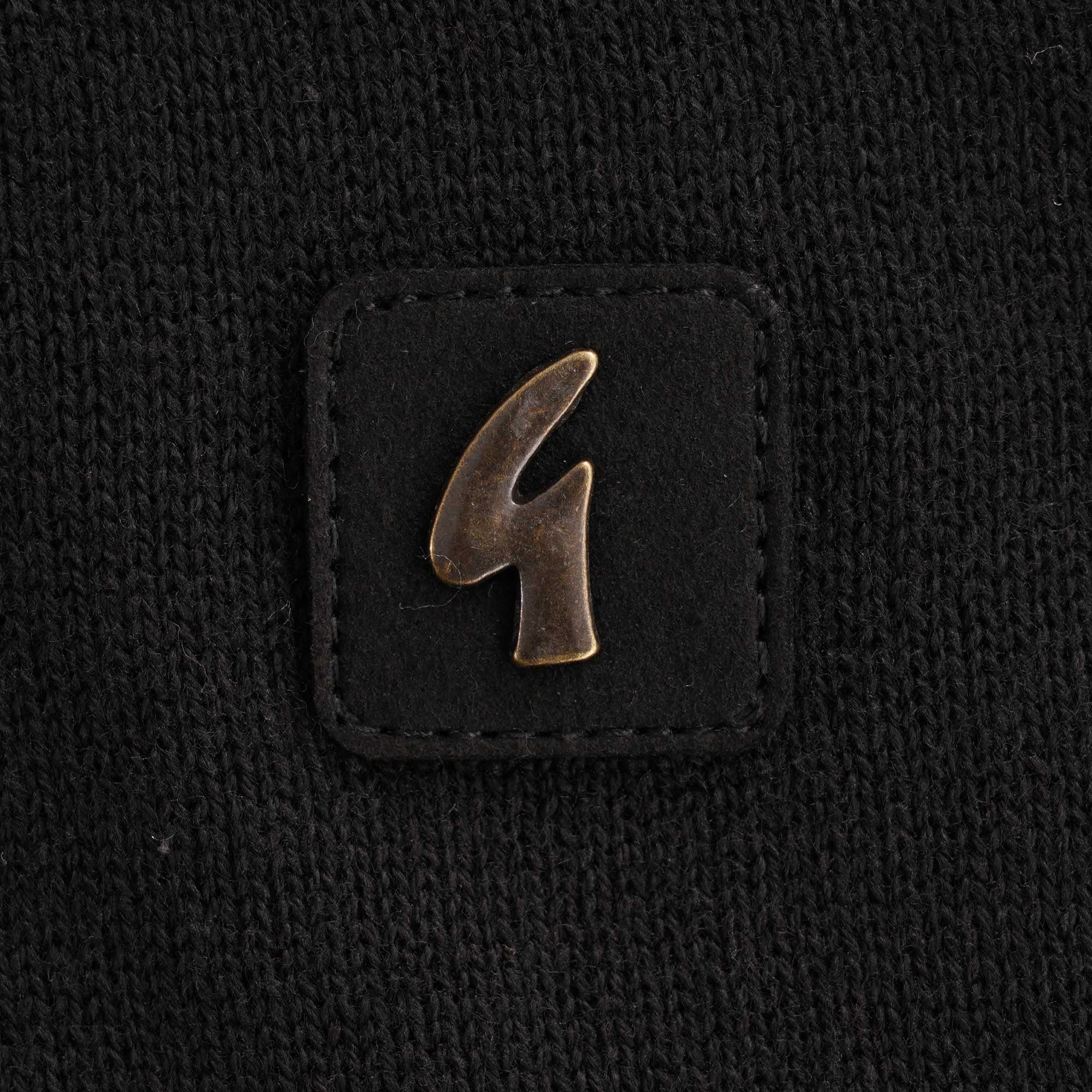 Francesco L/S Knit Polo Shirt - Black