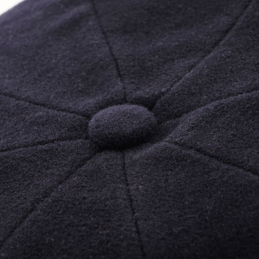 Stetson Hats Hatteras Wool Cashmere Navy Newsboy Cap