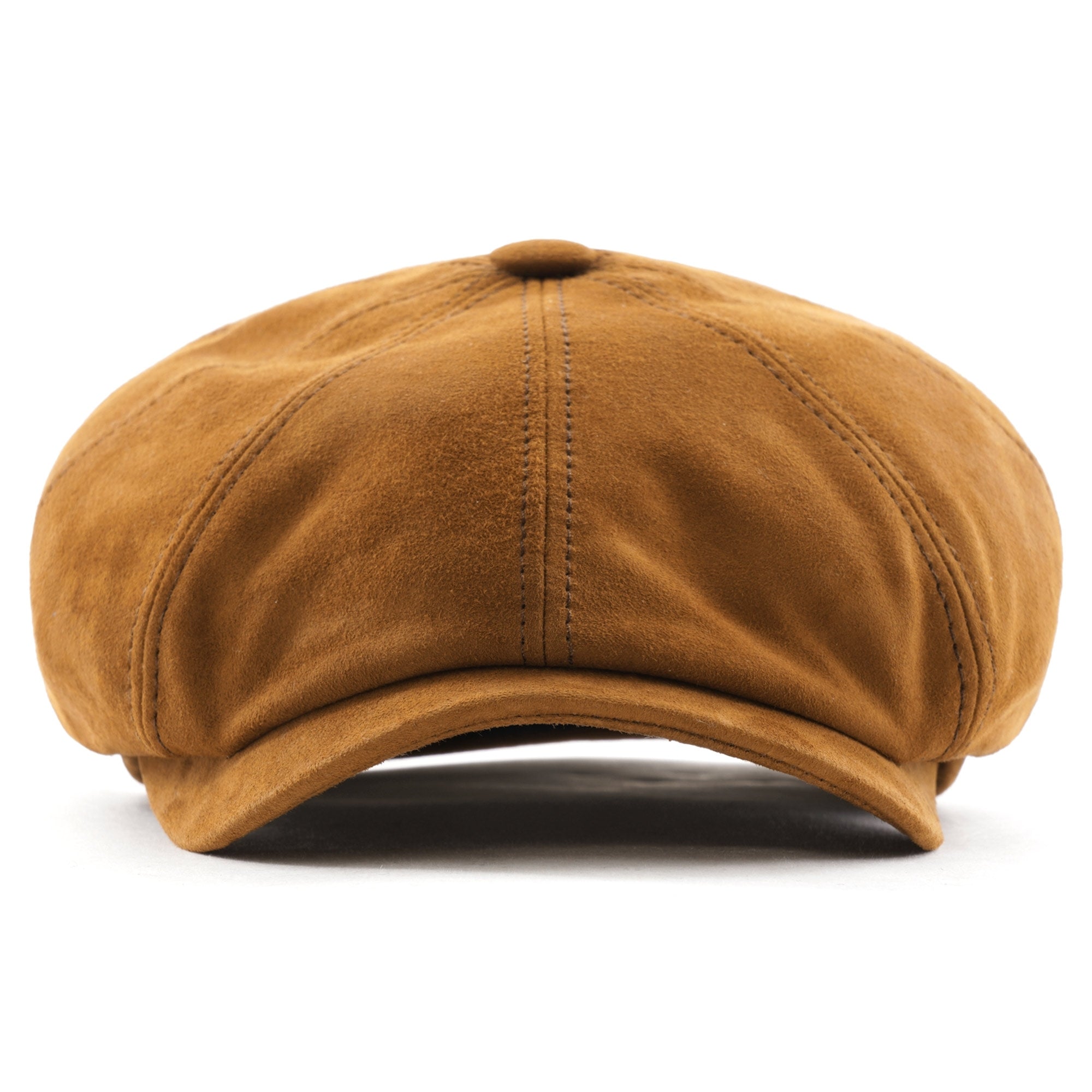 Stetson Hats Hatteras Goat Suede Newsboy Cap - Brown