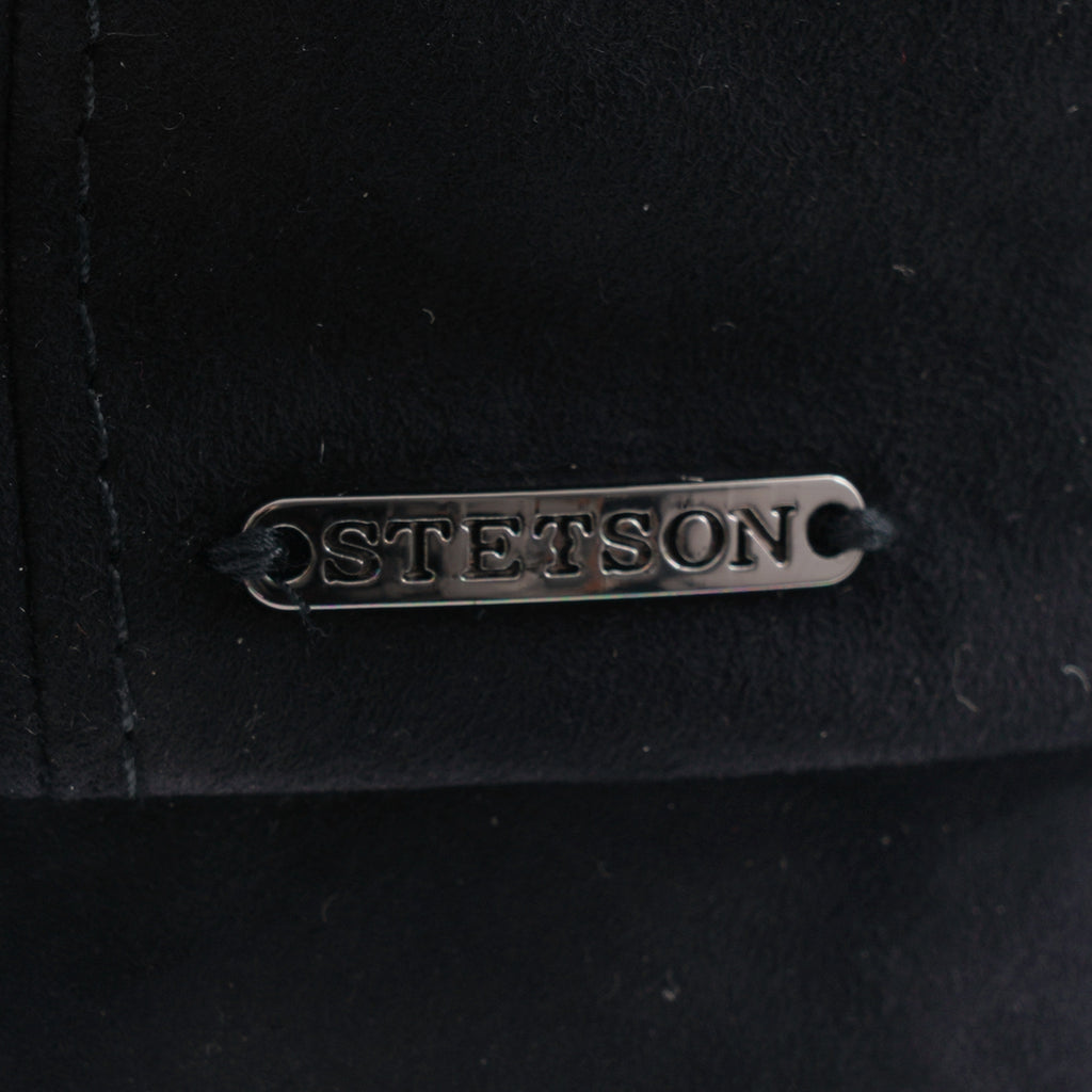 Goat Suede Flat Cap - Navy