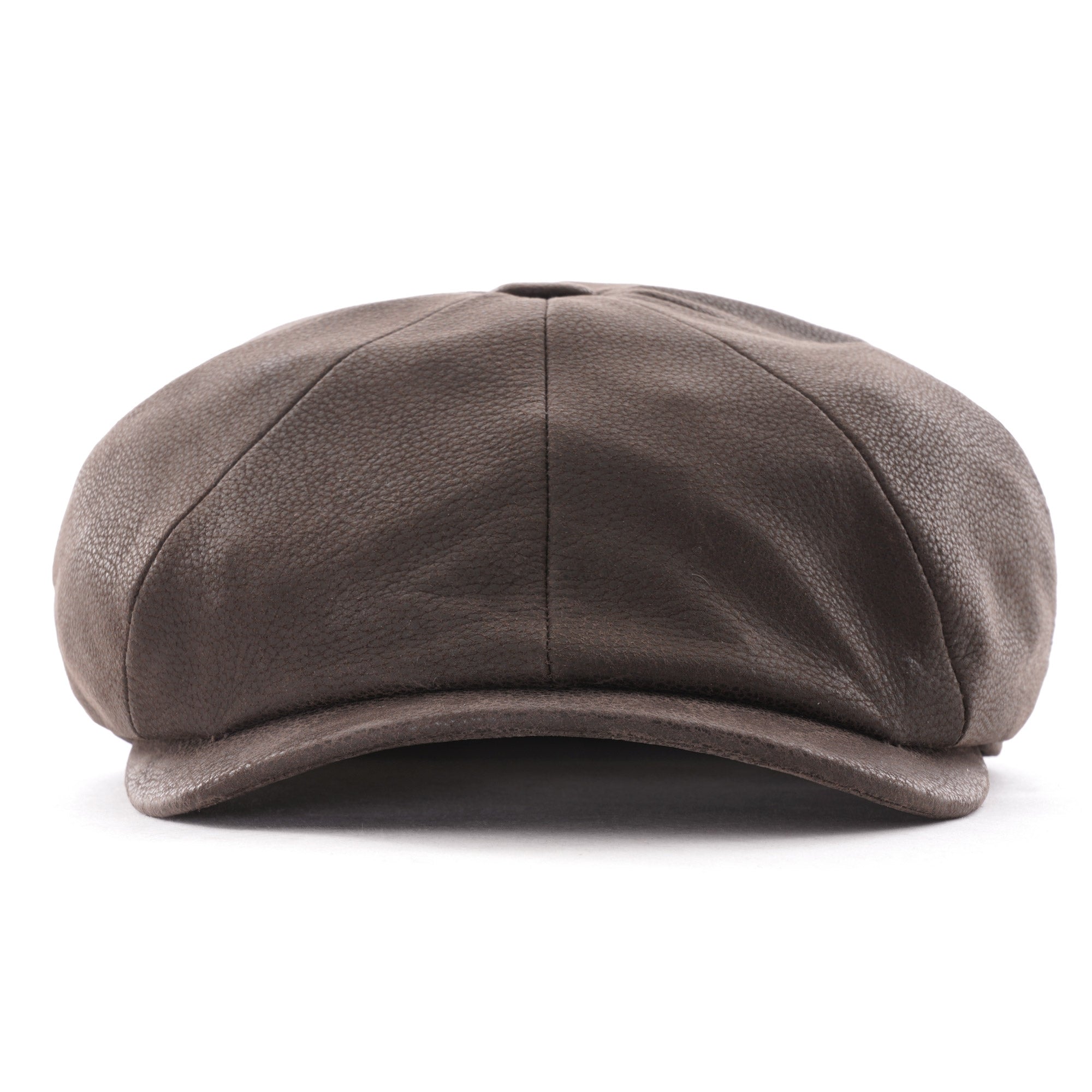 Stetson Hats Hatteras Chevrette Leather Cap - Brown