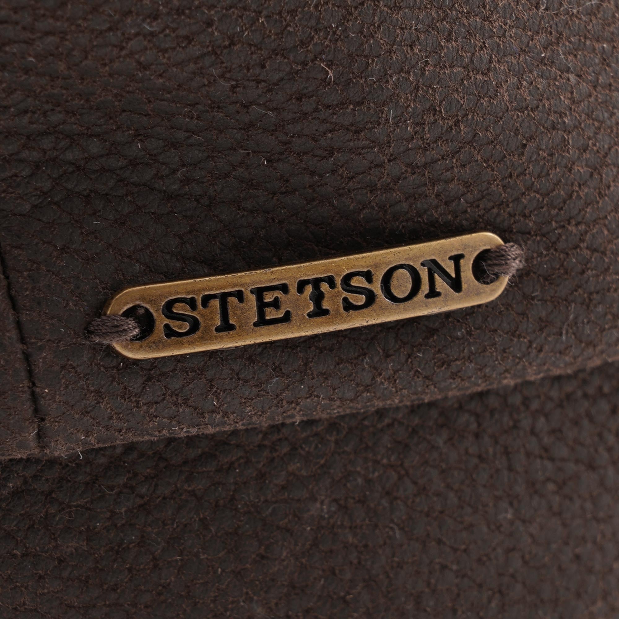 Stetson Hats Hatteras Chevrette Leather Cap - Brown