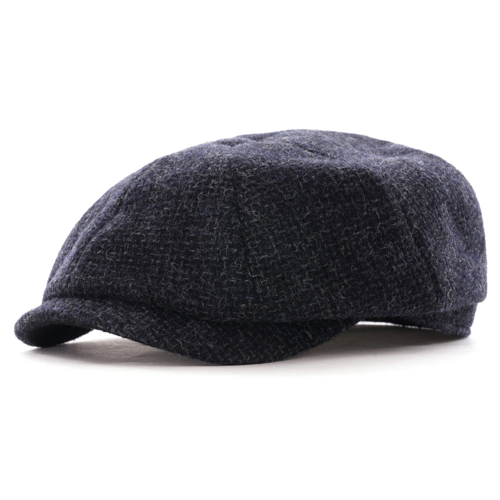 Stetson Hats Wool Hatteras Cap - Navy