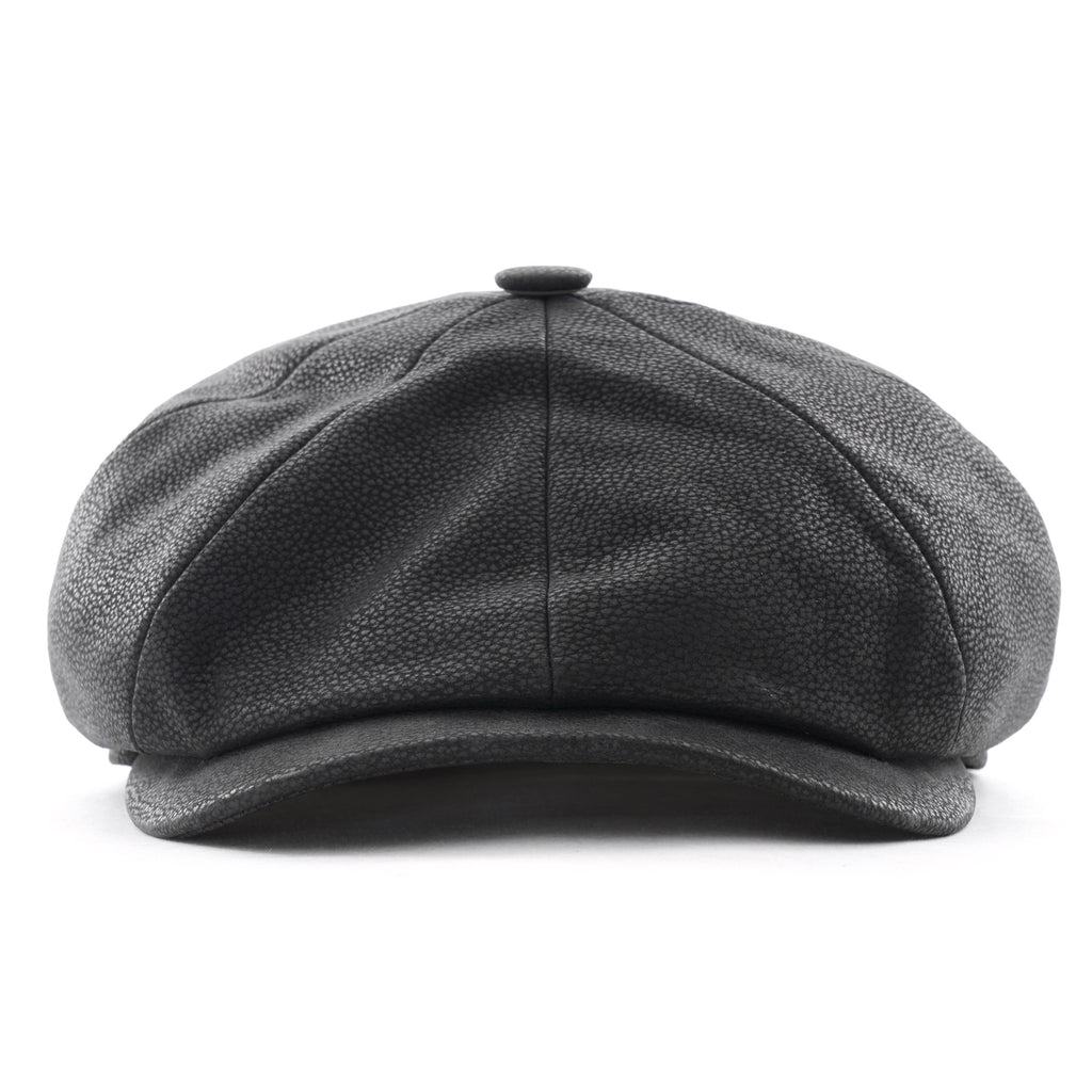 Stetson Hats Hatteras Chevrette Leather Cap - Black