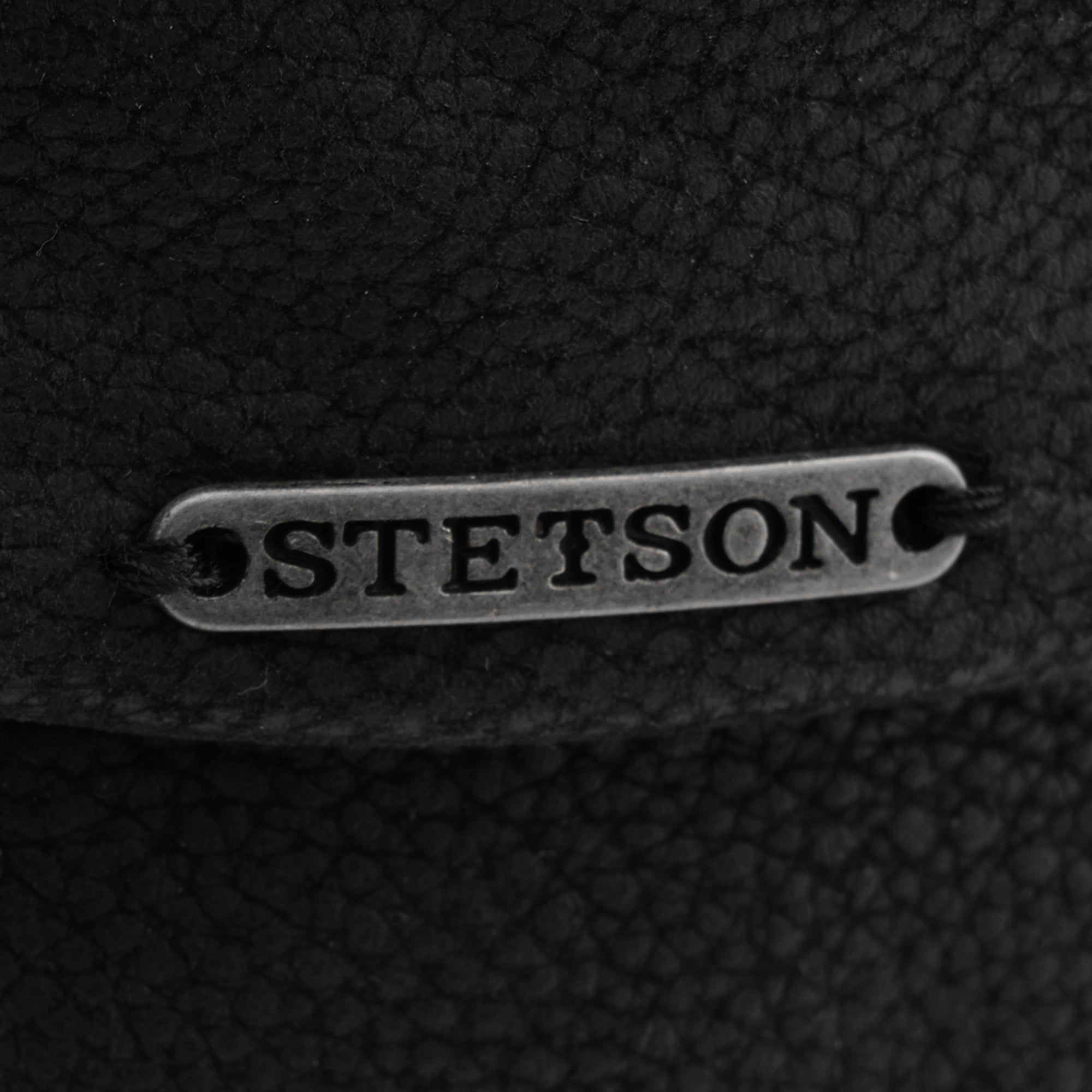Stetson Hats Hatteras Chevrette Leather Cap - Black