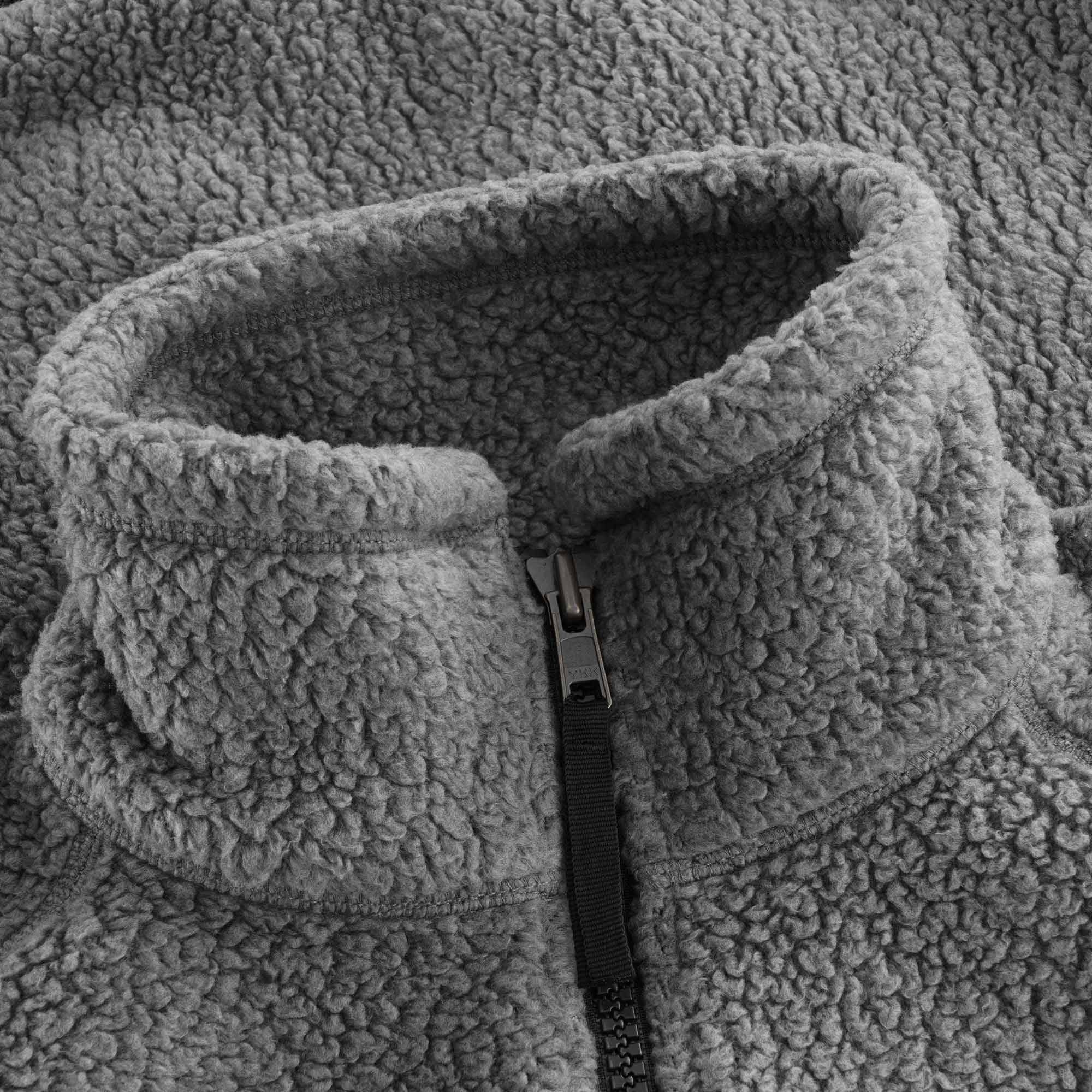 Sherpa Fleece Jacket - Charcoal