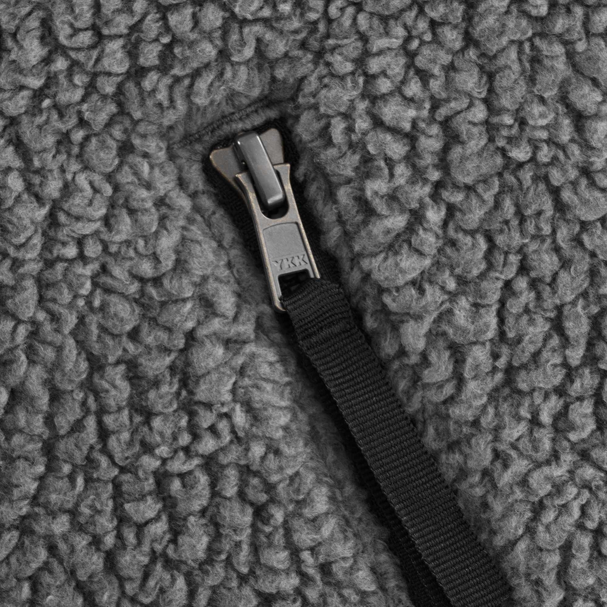 Sherpa Fleece Jacket - Charcoal