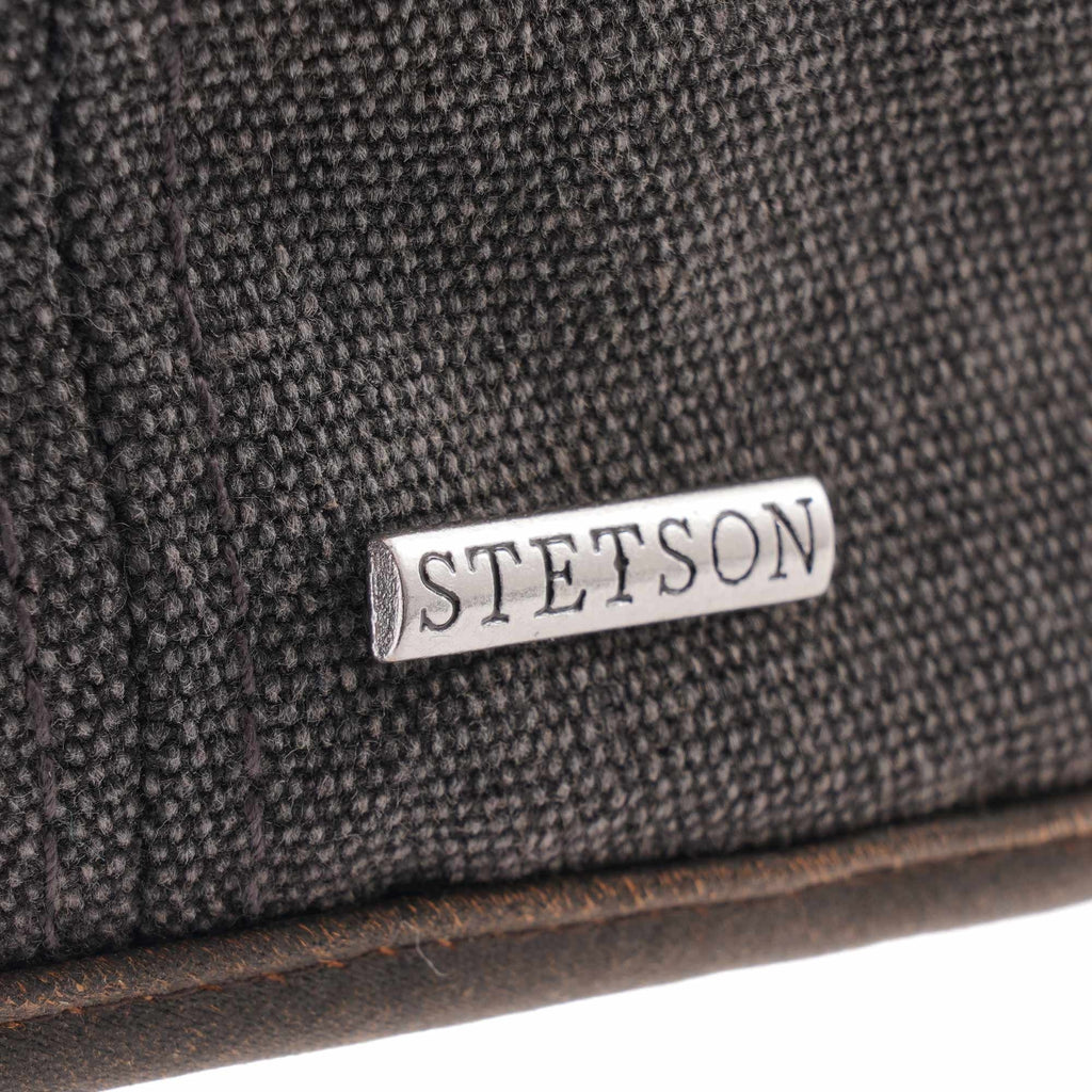 Canvas Flat Cap- Dark Grey
